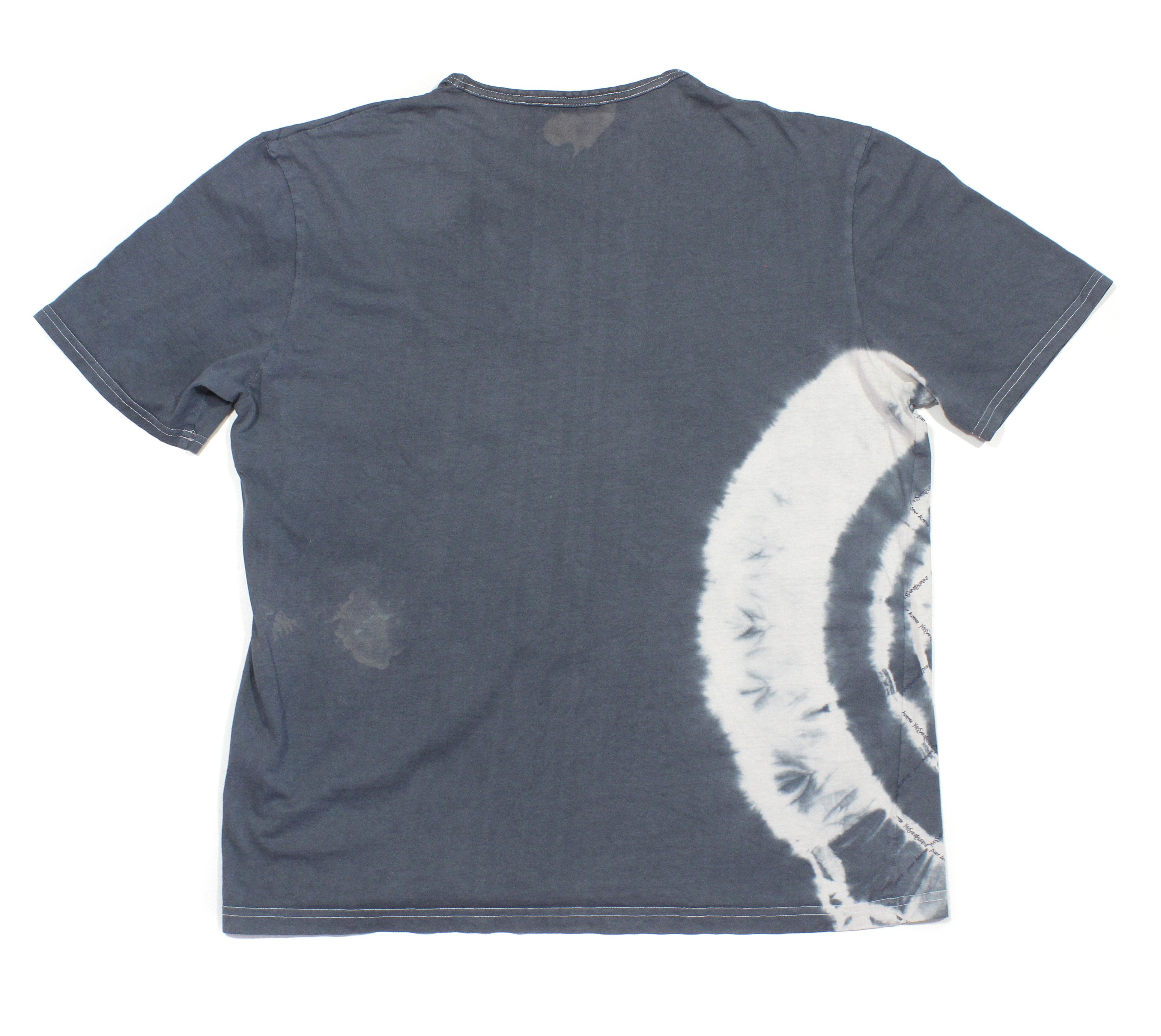 Yves Saint Laurent 90S YSL Multilogo Tie Dye T-Shirt Vintage Size US L / EU 52-54 / 3 - 2 Thumbnail