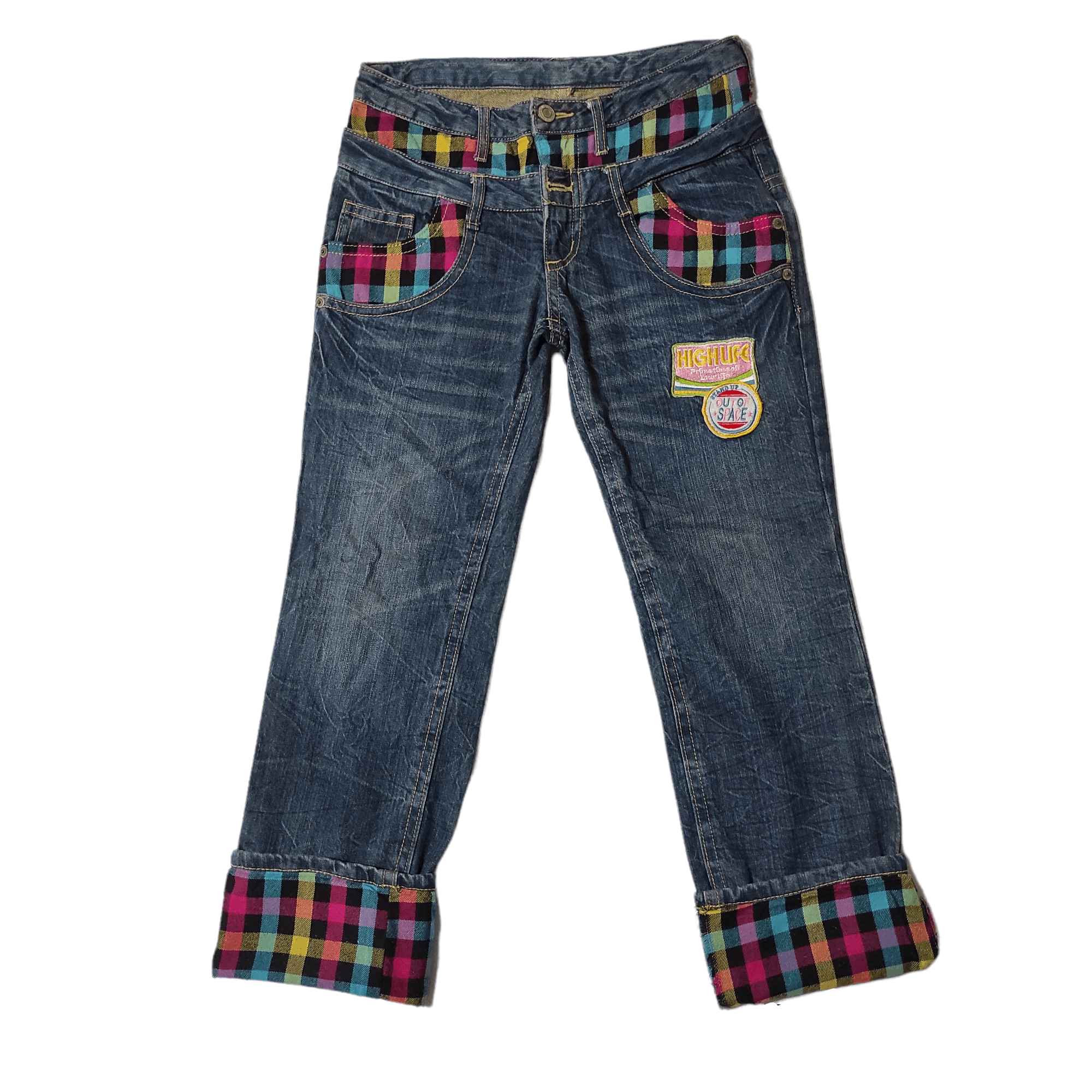 Out of Space Double Waist Denim Jeans pants