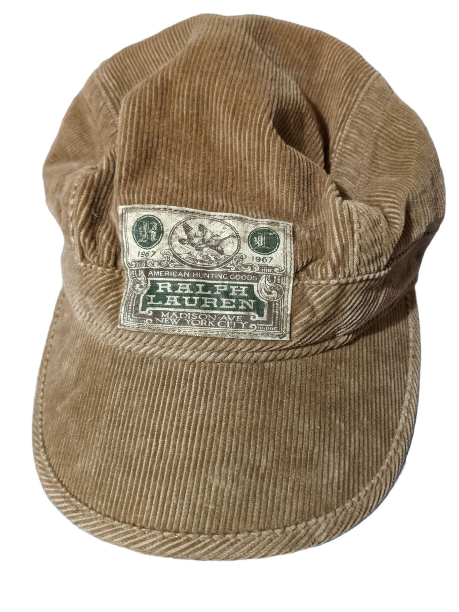 Vintage Polo Country Cap by top Ralph Lauren Corduroy Hat Olive New Without Tags