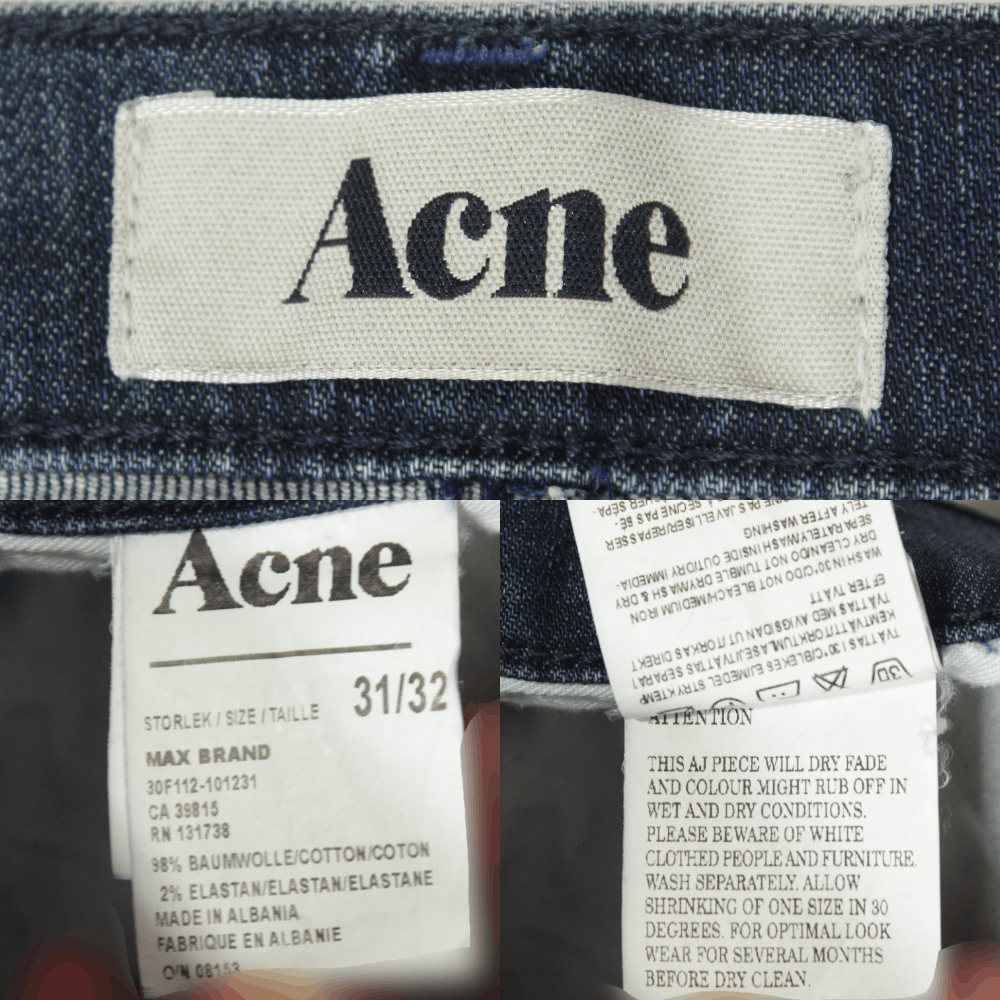 Acne Studios Max Brand Jeans Size US 31 - 7 Thumbnail