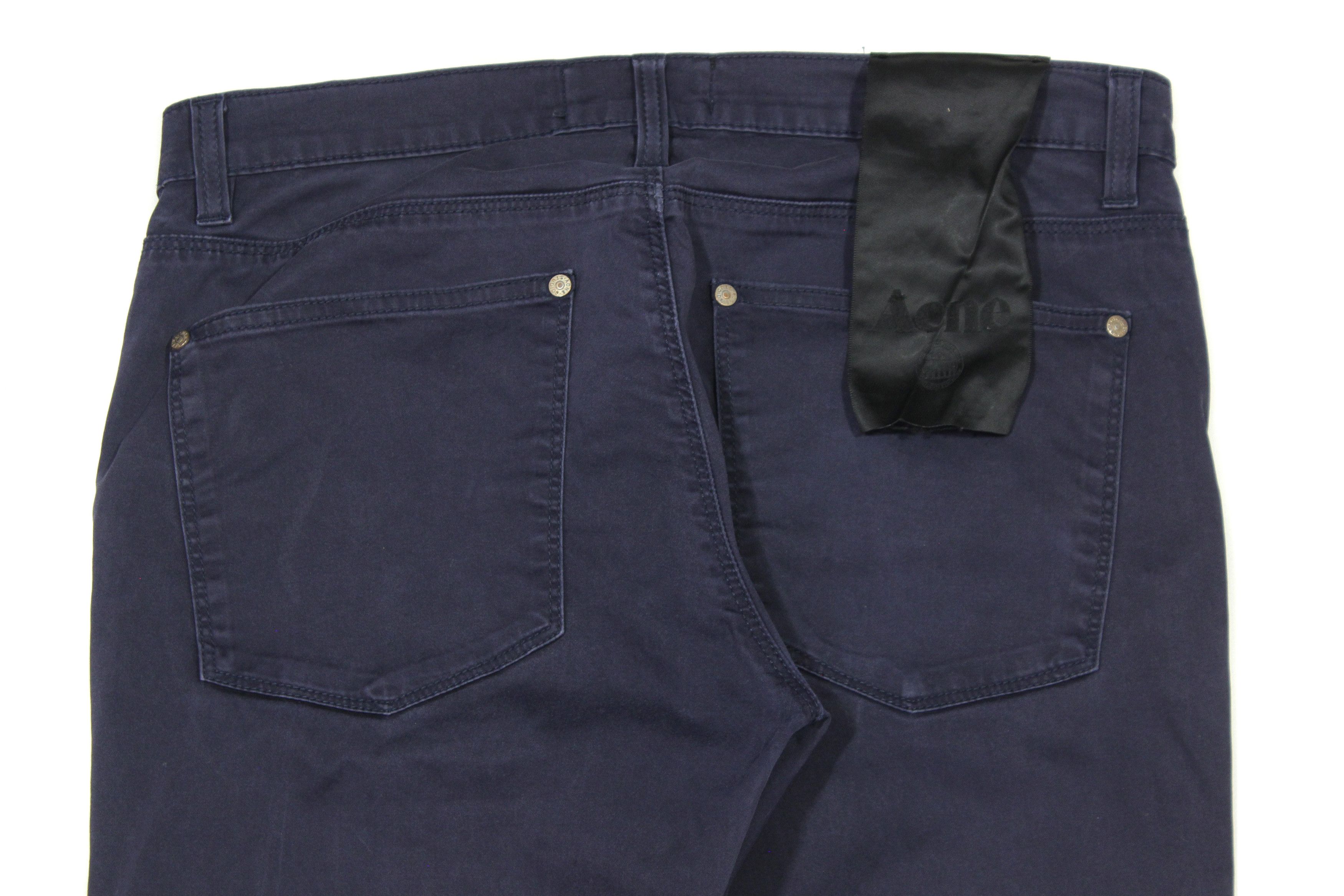 Acne Studios Max Satin Blue Pants With Tags Size US 31 - 4 Thumbnail