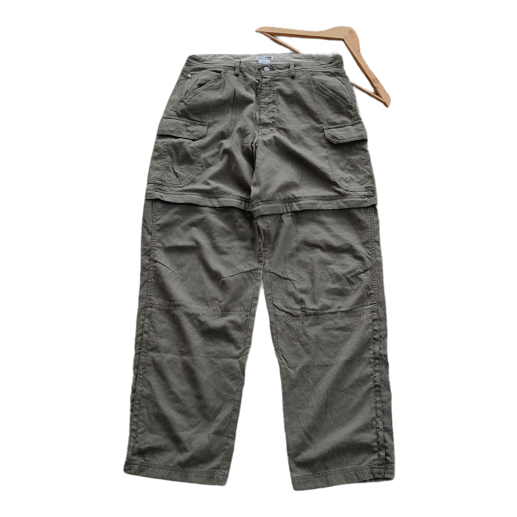 Rei Vintage REI OUTDOOR PANT Cargo Convertible Side Pocmets Size US 35 - 1 Thumbnail