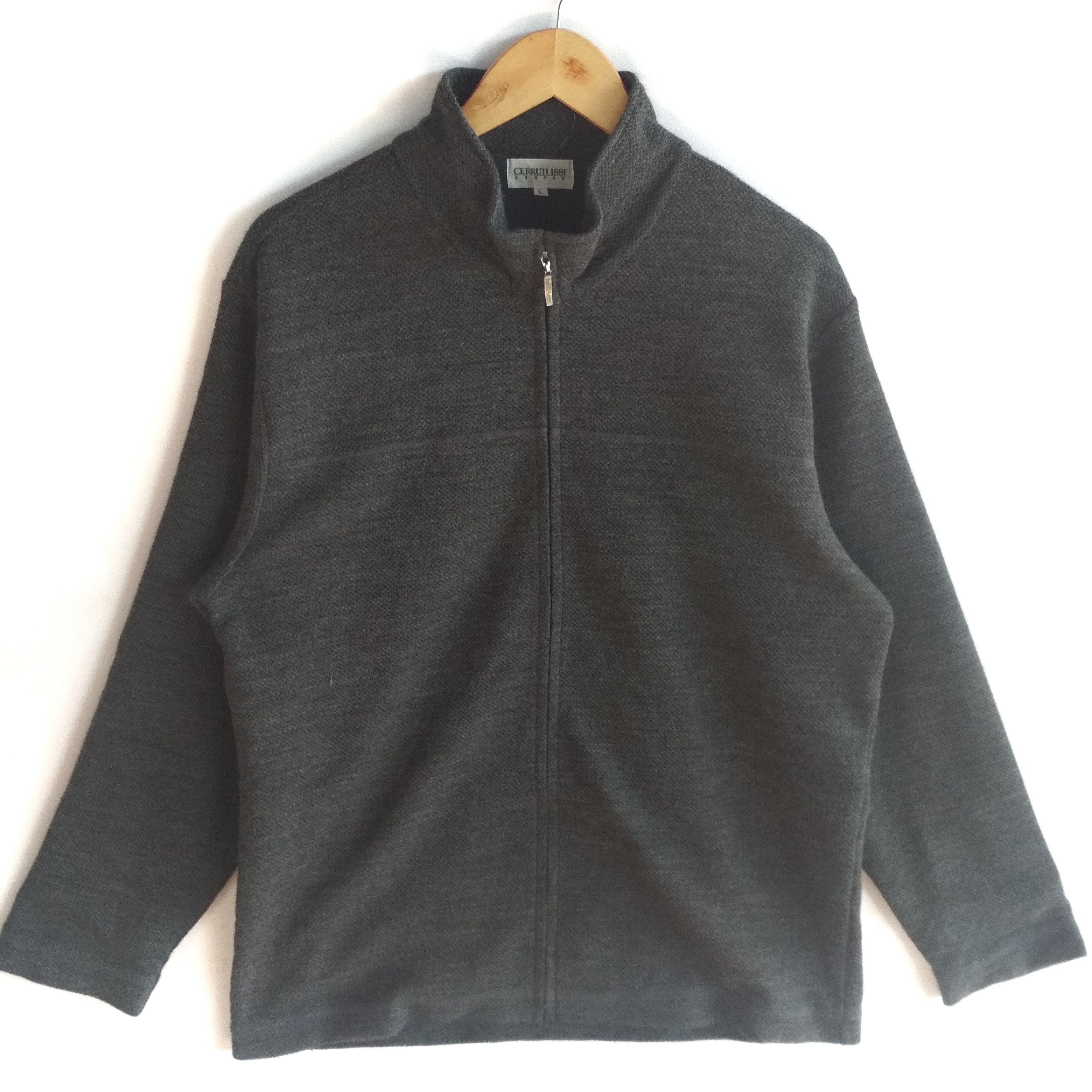 Cerruti 1881 × Japanese Brand CERRUTI 1881 SHAPES FULL ZIPPER NICE DESIGN RARE SWEATSHIRT Size US L / EU 52-54 / 3 - 1 Thumbnail