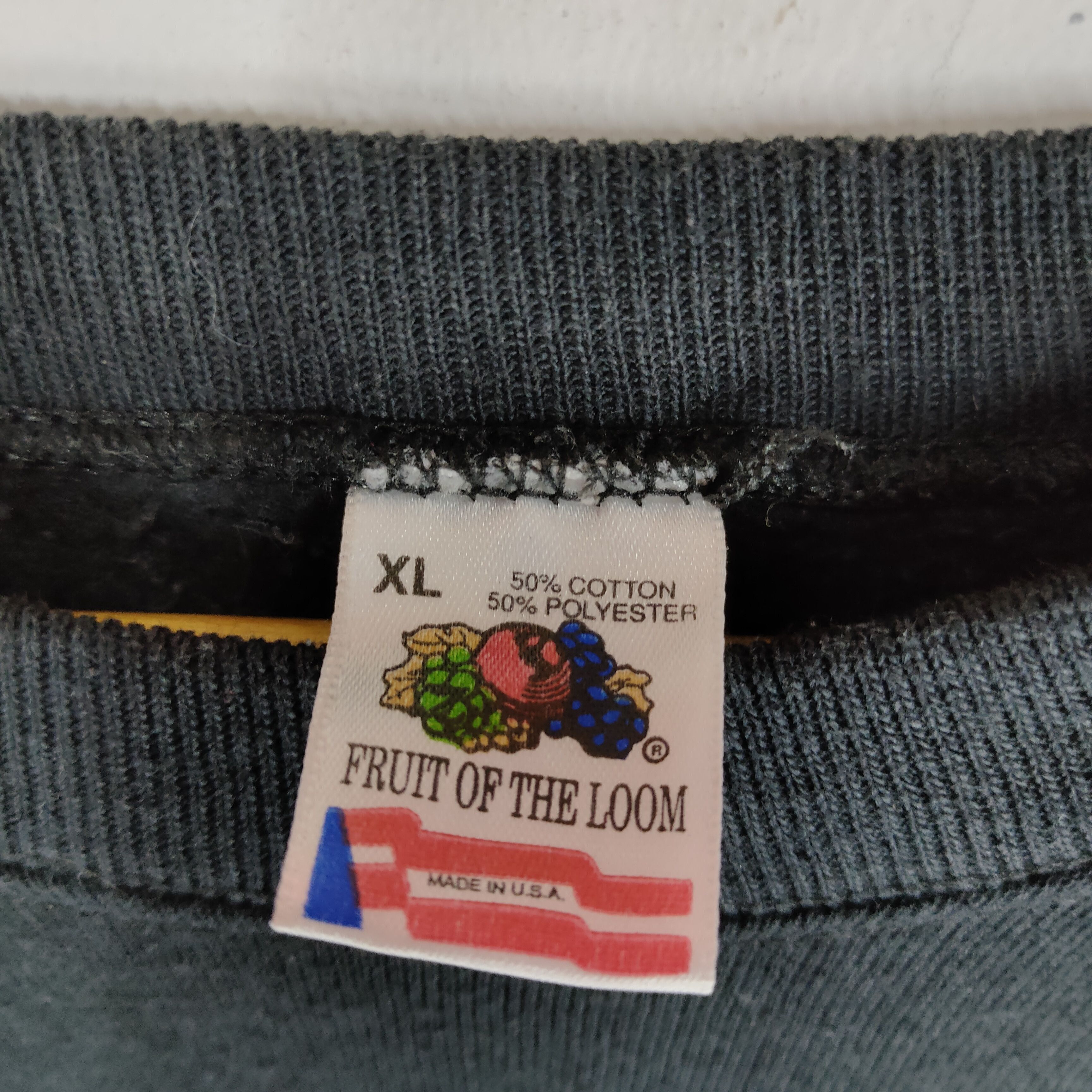 Fruit Of The Loom × Vintage Vintage FOTL FRUIT OF THE LOOM Plain Crewneck Sweatshirt Size US L / EU 52-54 / 3 - 6 Thumbnail