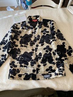 Cow print supreme top hoodie