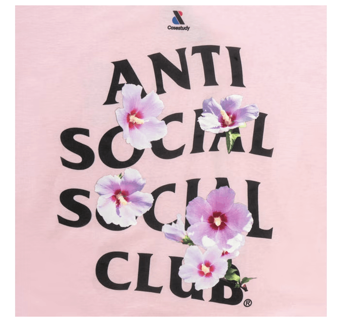 Anti Social Social Club Case Study Mugunghwa T-shirt Pink S