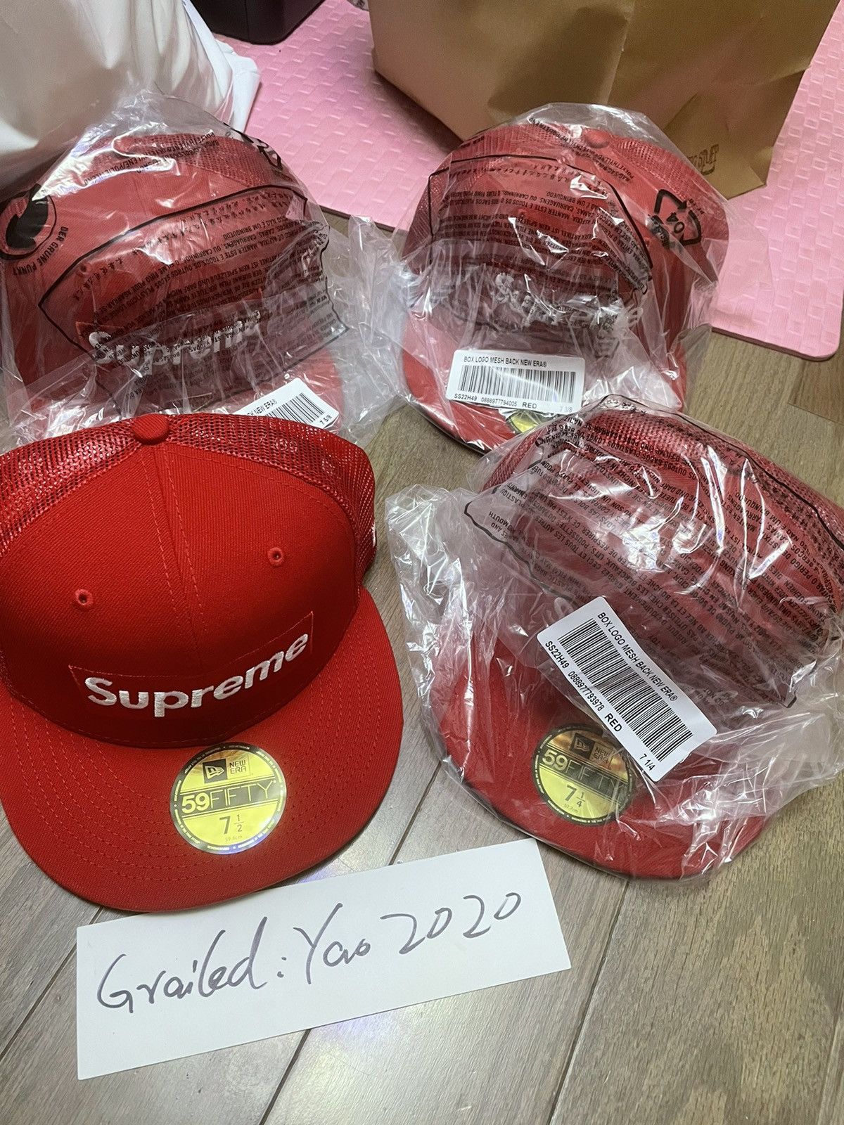 Supreme supreme box logo mesh back new era | Grailed