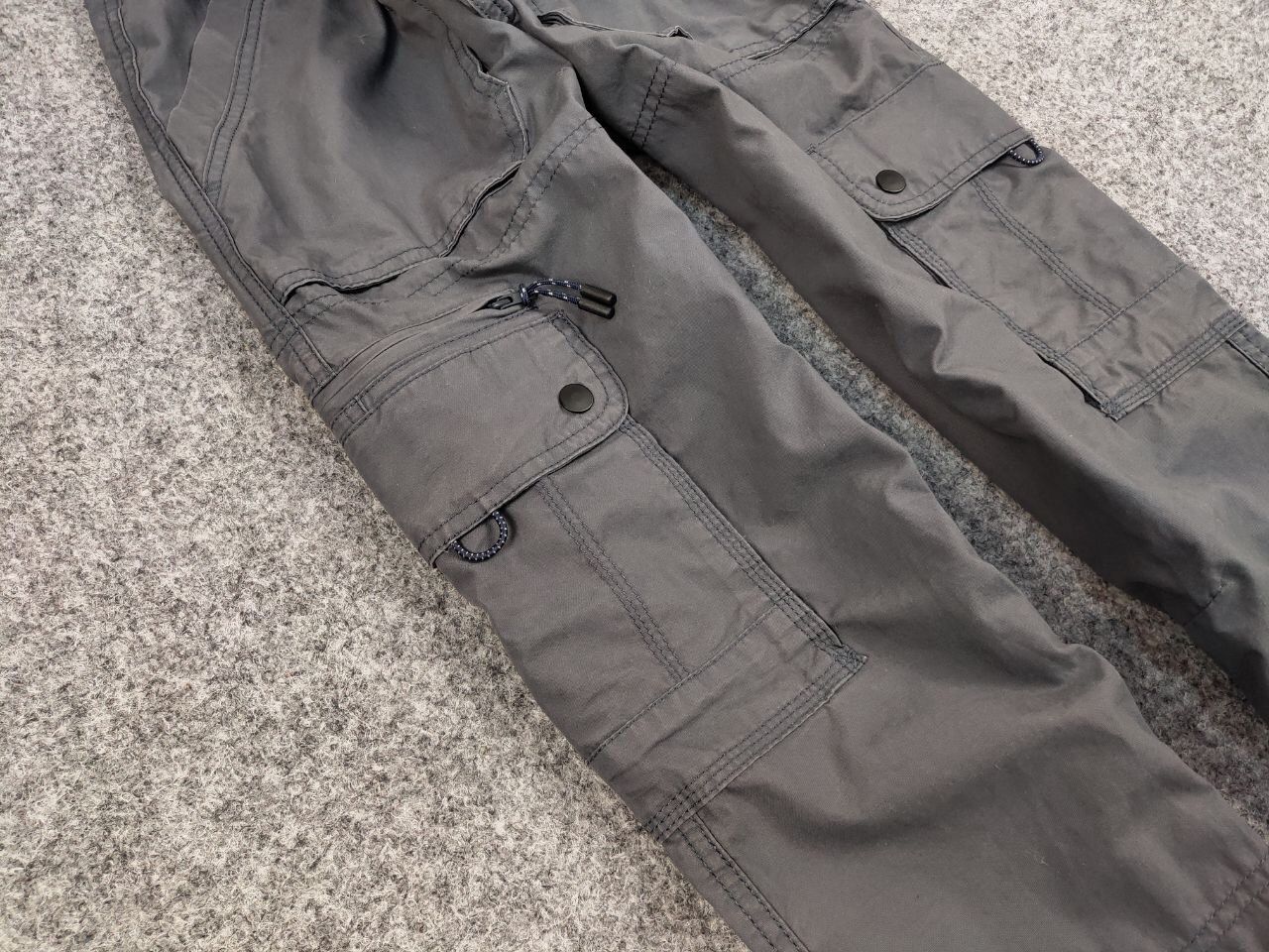 Japanese Brand Vintage Cargo Pants Travis Scott Japan Zip Pocket Gray Size US 36 / EU 52 - 8 Thumbnail
