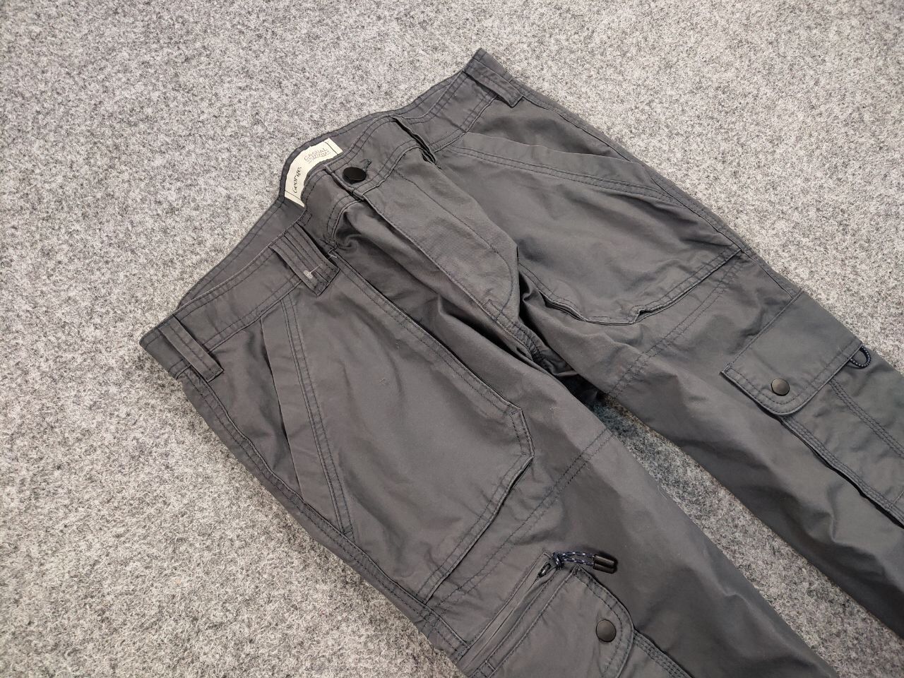 Japanese Brand Vintage Cargo Pants Travis Scott Japan Zip Pocket Gray Size US 36 / EU 52 - 9 Thumbnail