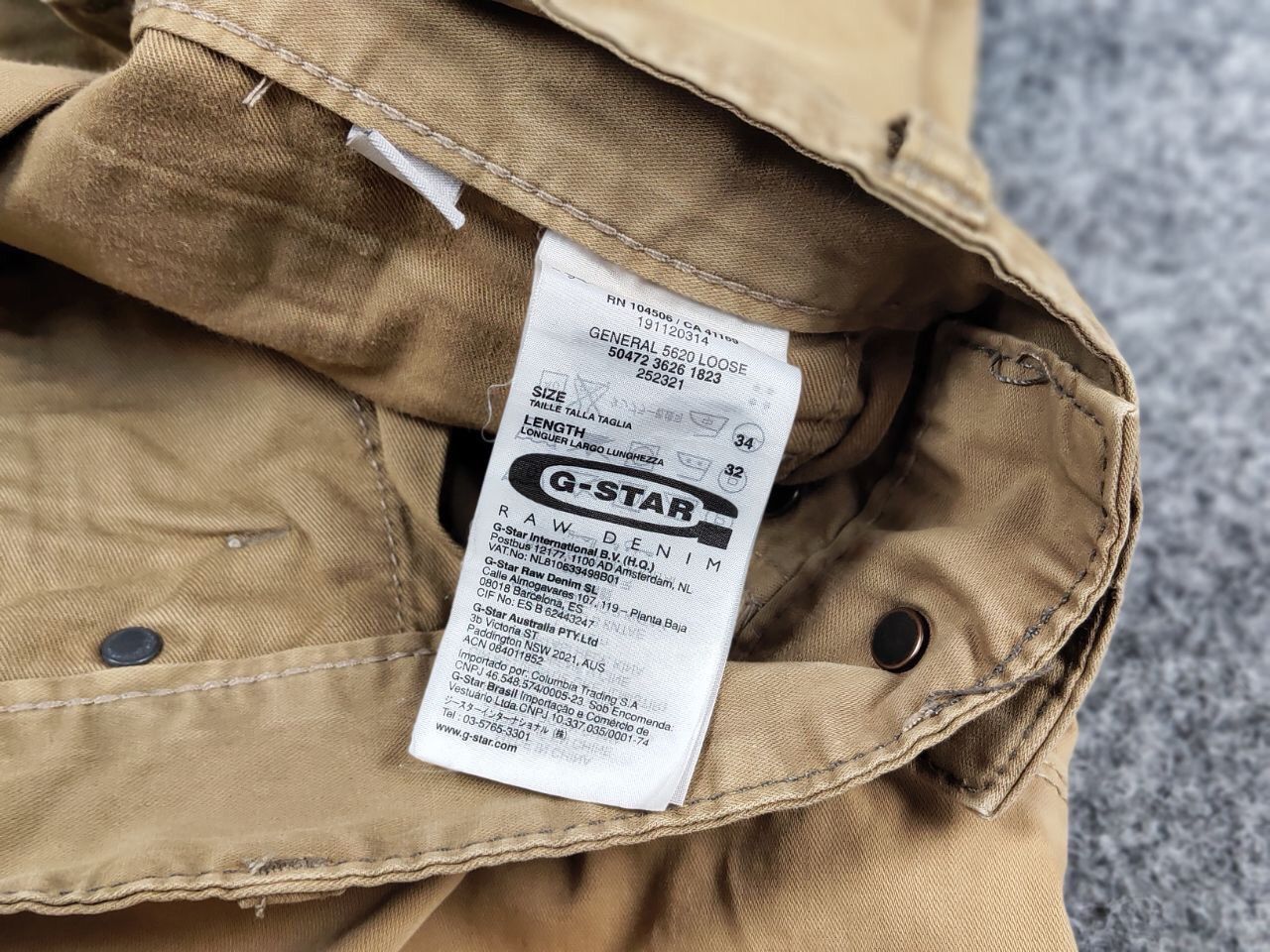 G-Star Vintage 90's G Star Raw General Tapered Faded Cargo Pants Size US 34 / EU 50 - 17 Thumbnail