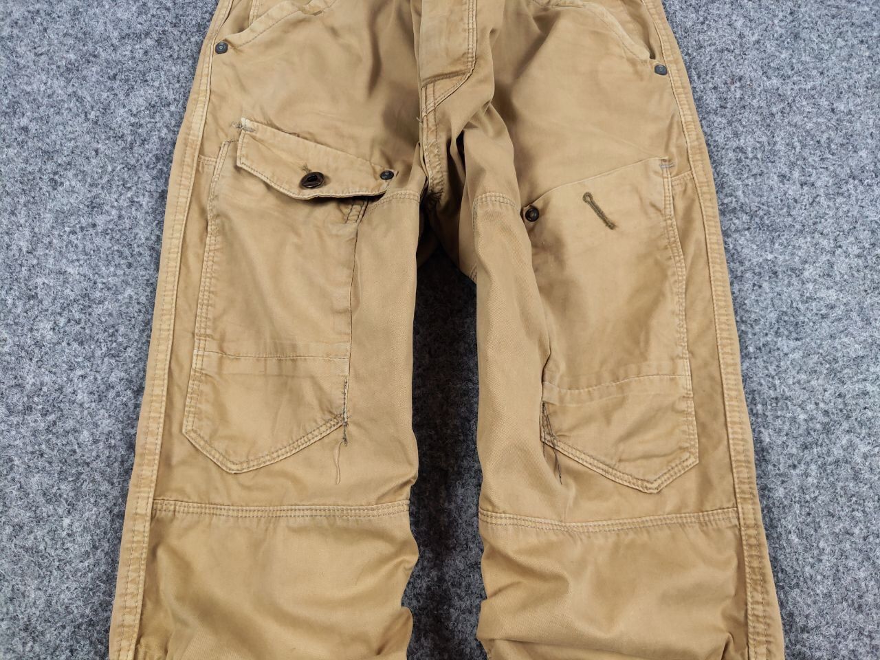 G-Star Vintage 90's G Star Raw General Tapered Faded Cargo Pants Size US 34 / EU 50 - 8 Thumbnail