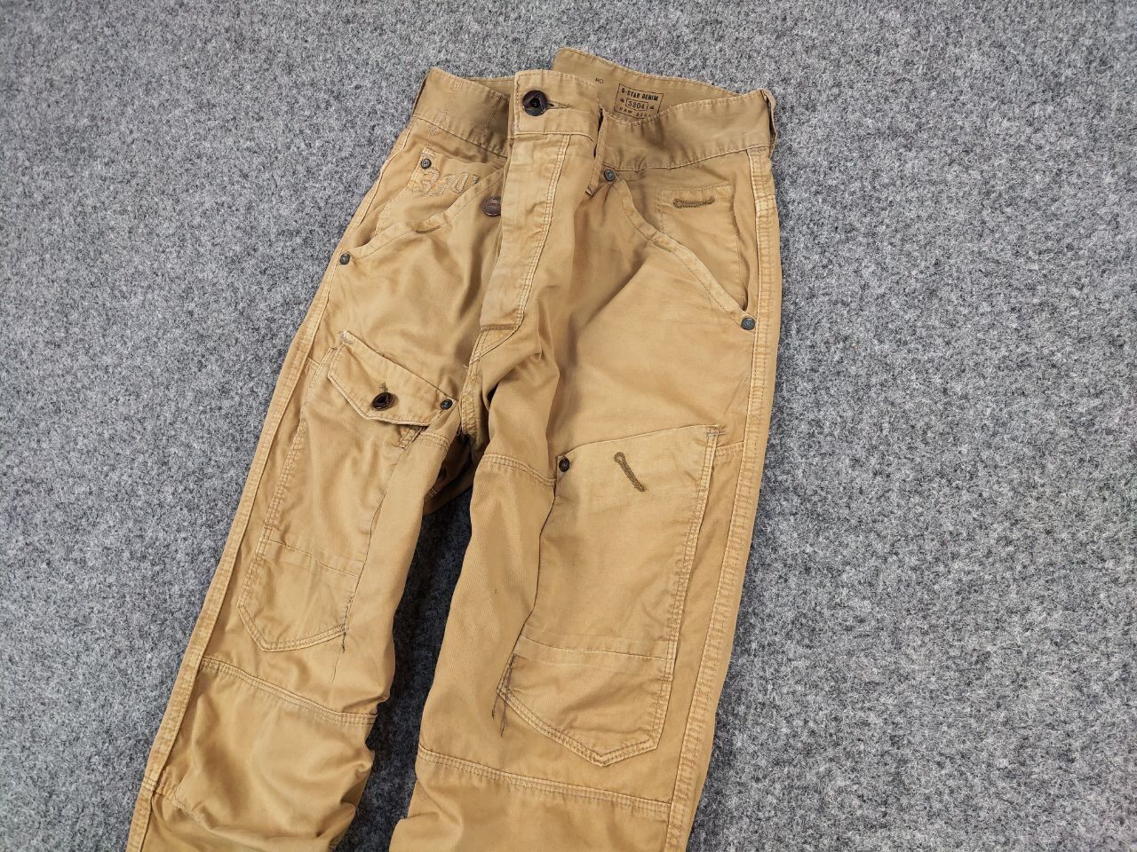 G-Star Vintage 90's G Star Raw General Tapered Faded Cargo Pants Size US 34 / EU 50 - 4 Thumbnail