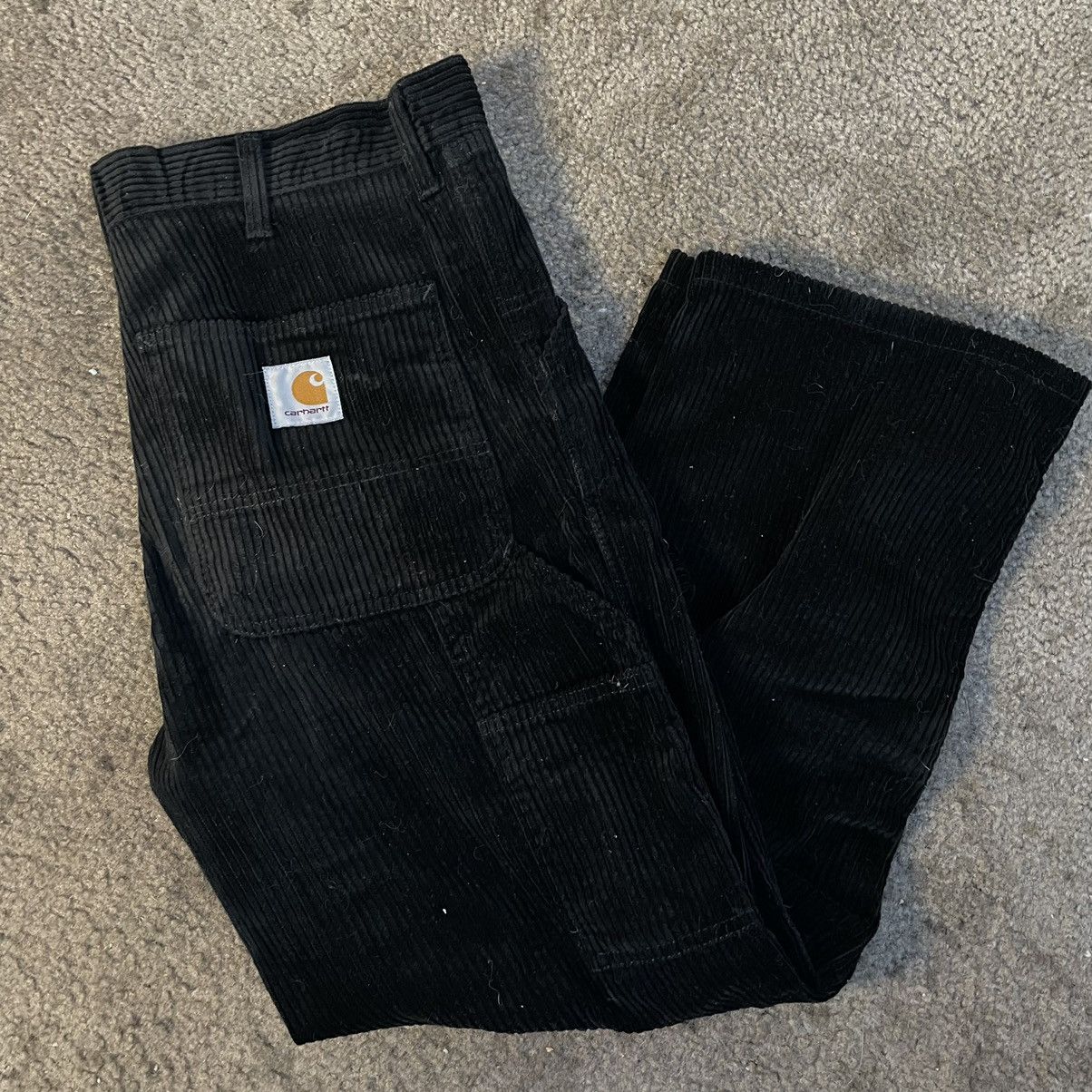 Carhartt Wip Carhartt WIP Black Corduroy Pants Size US 30 / EU 46 - 1 Thumbnail