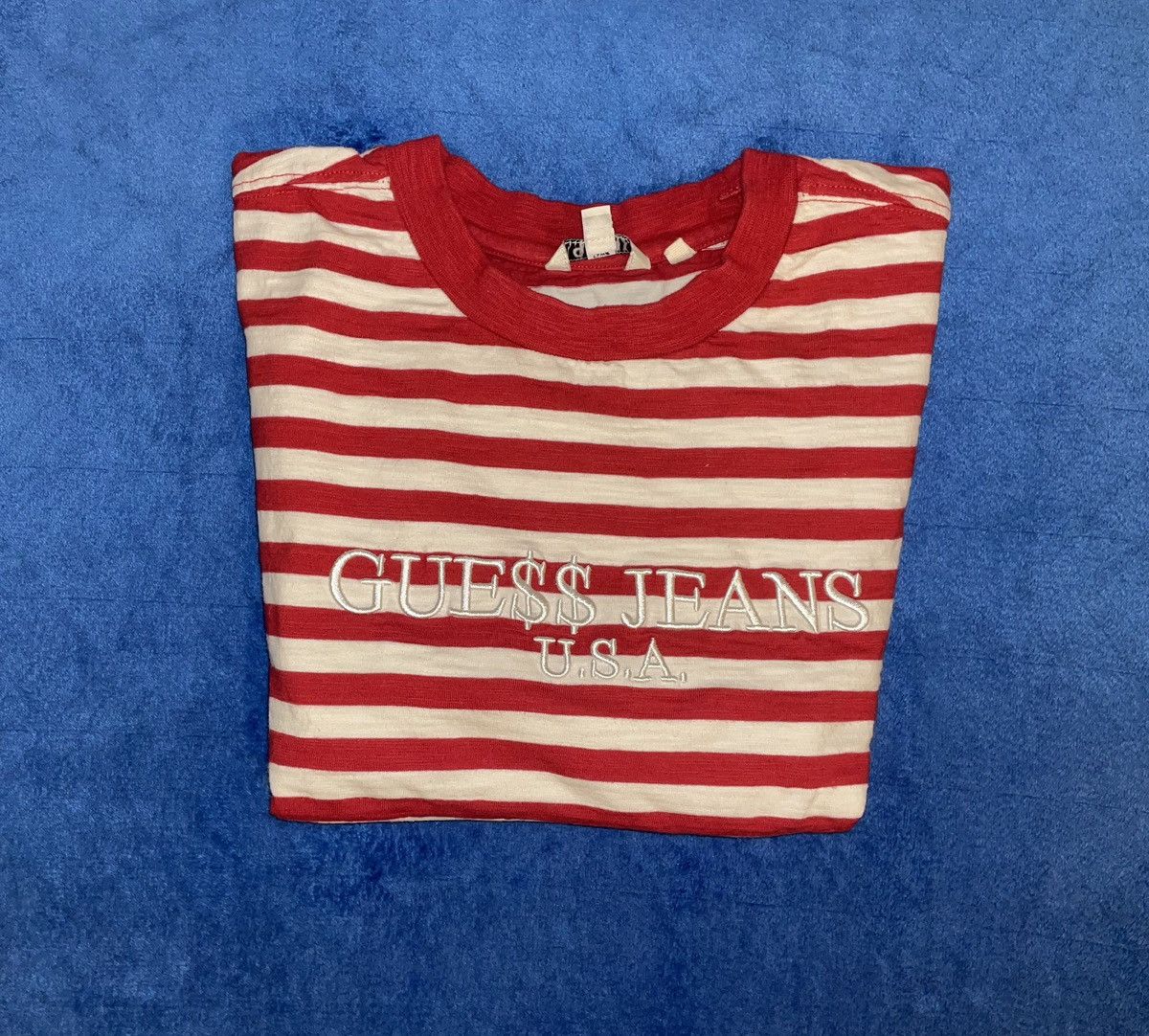 Asap Rocky × Guess Guess ASAP Striped Tee | Grailed