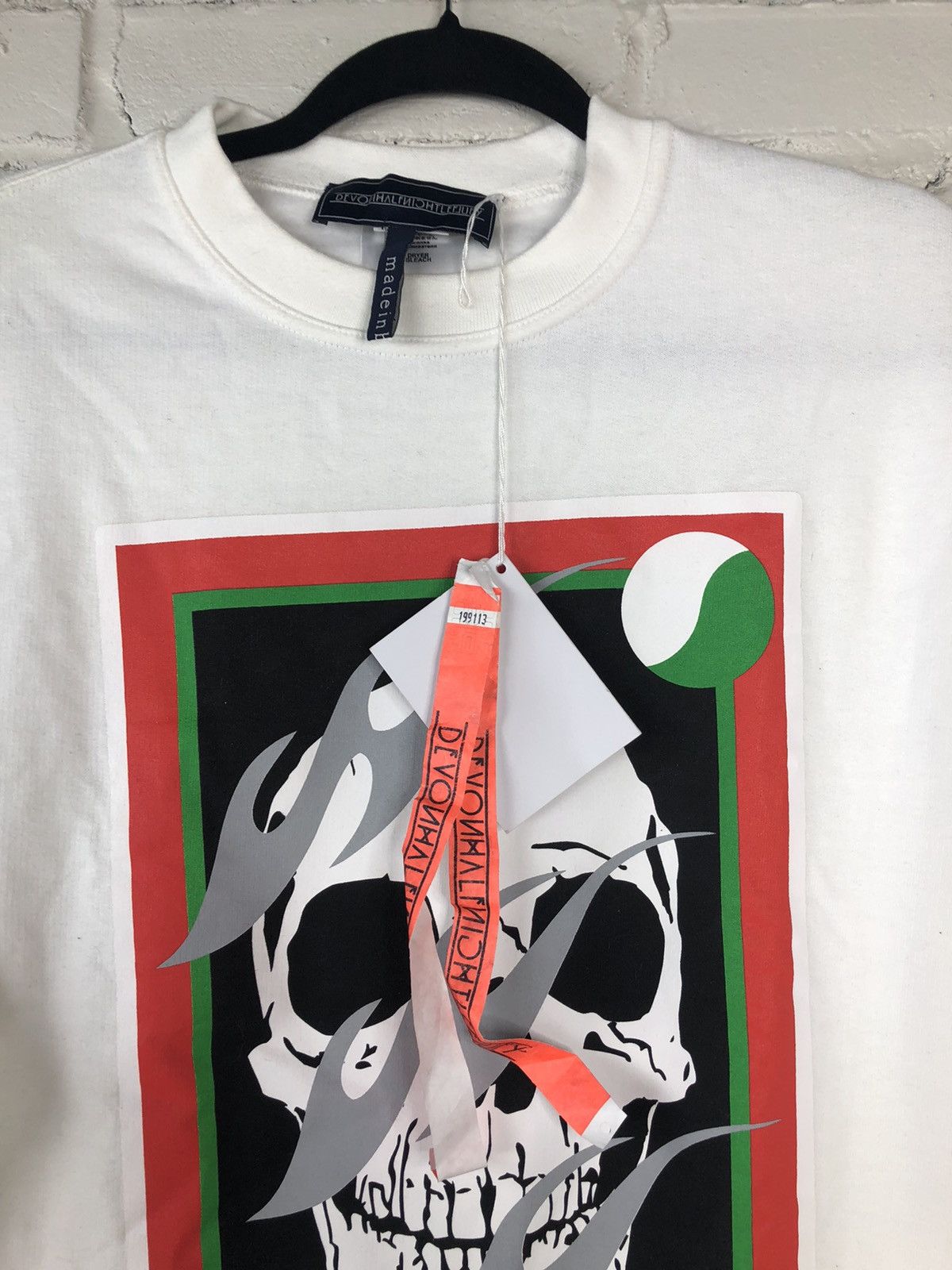 Devon Halfnight Leflufy Devon Halfknight Leflufy Flame Skull Print Crewneck Size US M / EU 48-50 / 2 - 2 Thumbnail