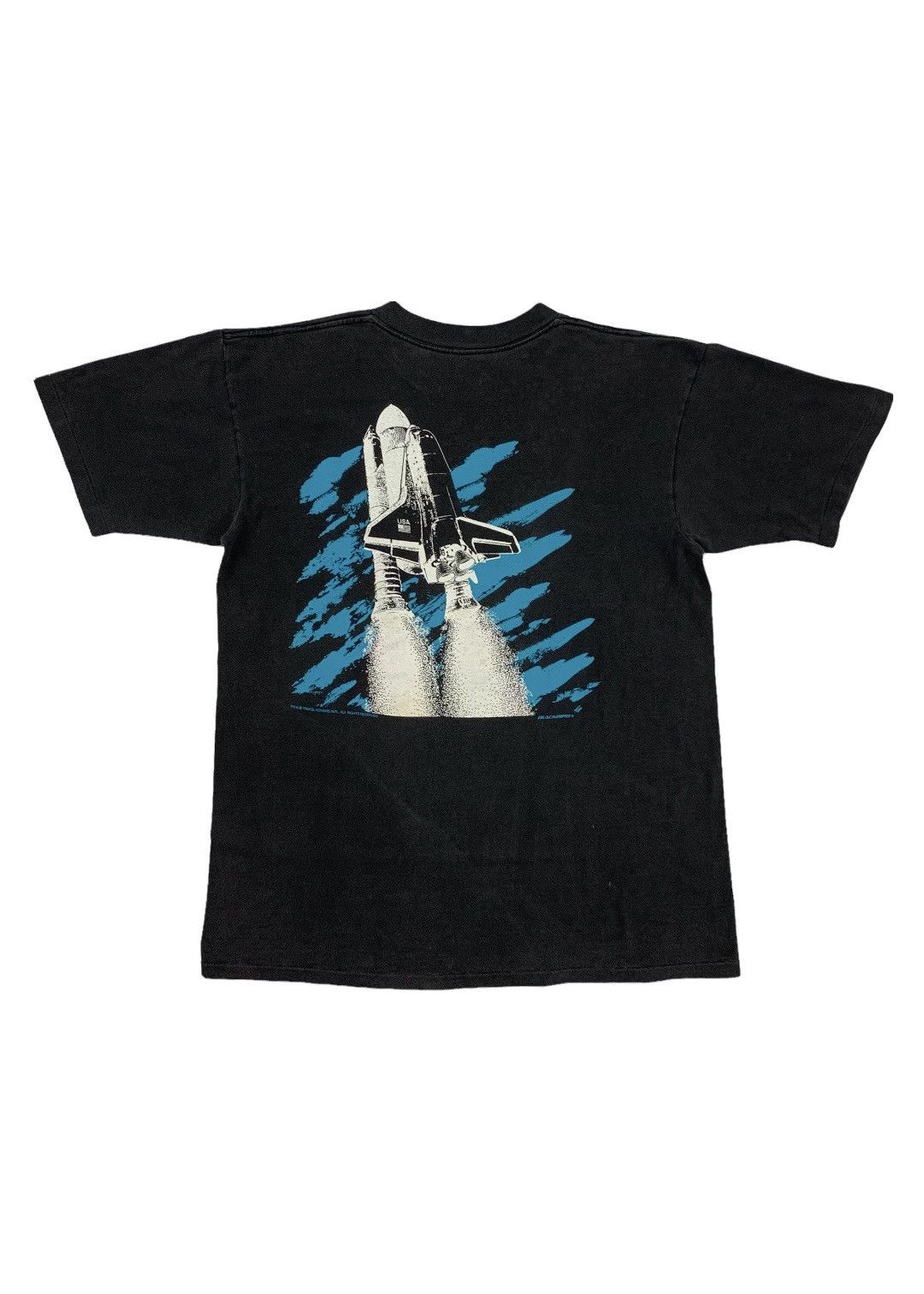 Vintage 1988 Blackbird Space Shuttle American Technology Tee