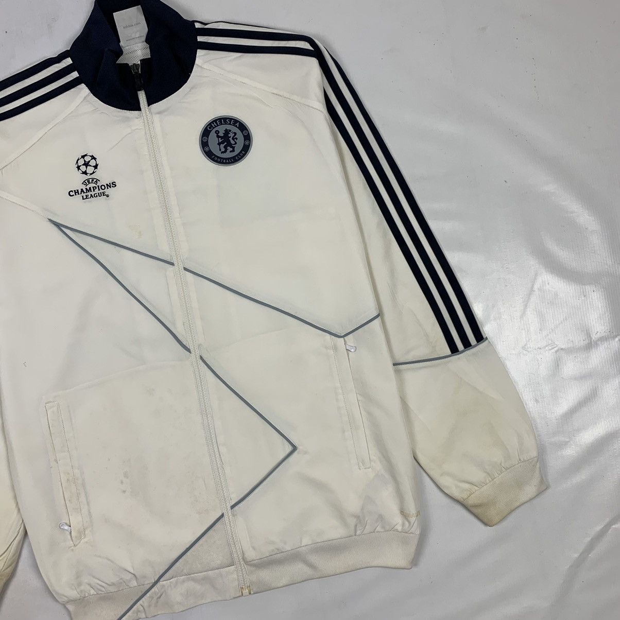 Adidas Vintage Chelsea Foot Club Champion League Adidas Jacket Size US L / EU 52-54 / 3 - 3 Thumbnail