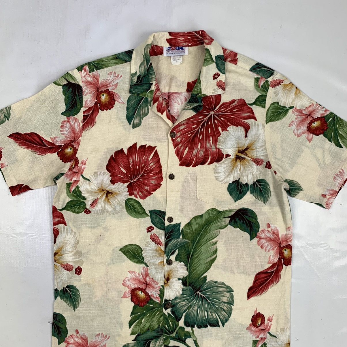 Vintage Vintage 70s Hawaiian Flora Button Up Summer Shirt Size US M / EU 48-50 / 2 - 4 Thumbnail
