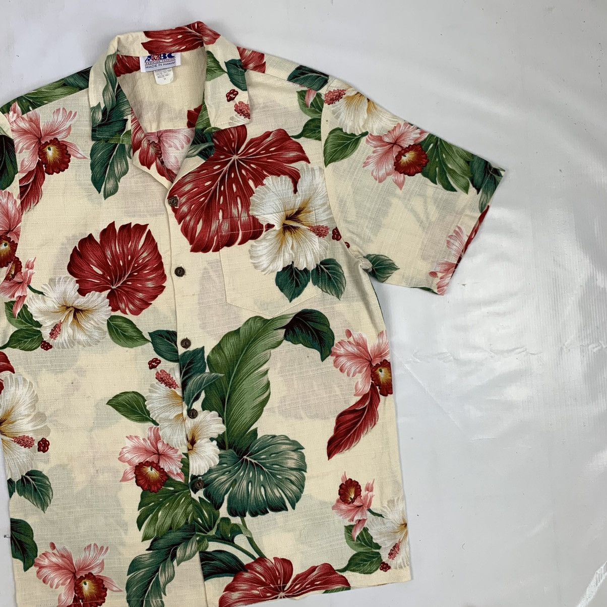 Vintage Vintage 70s Hawaiian Flora Button Up Summer Shirt Size US M / EU 48-50 / 2 - 3 Thumbnail
