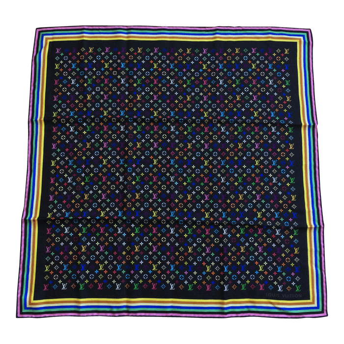 S/S 2003 Louis Vuitton Murakami Monogram Silk Scarf