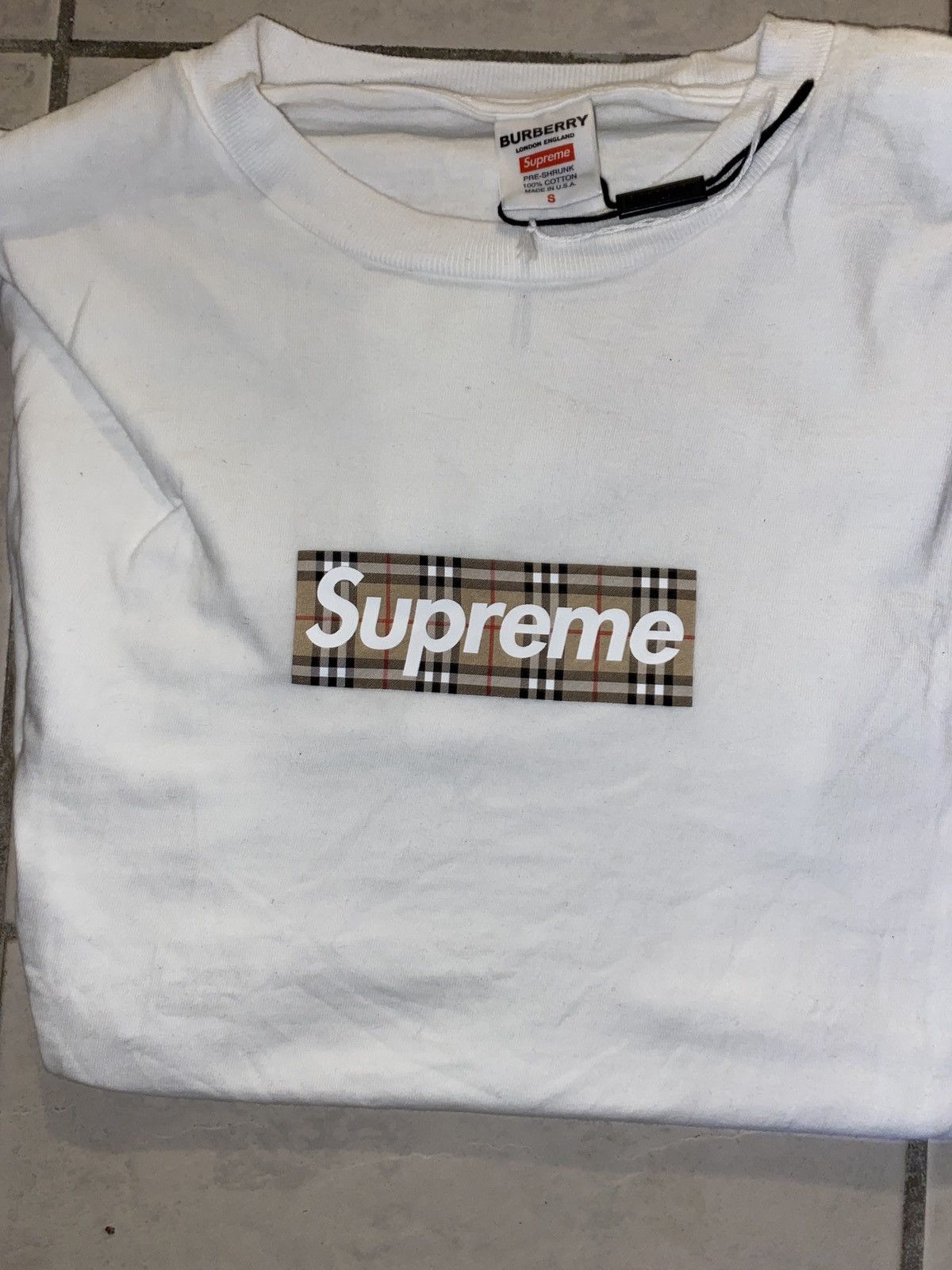 Surpeme Burberry box logo
