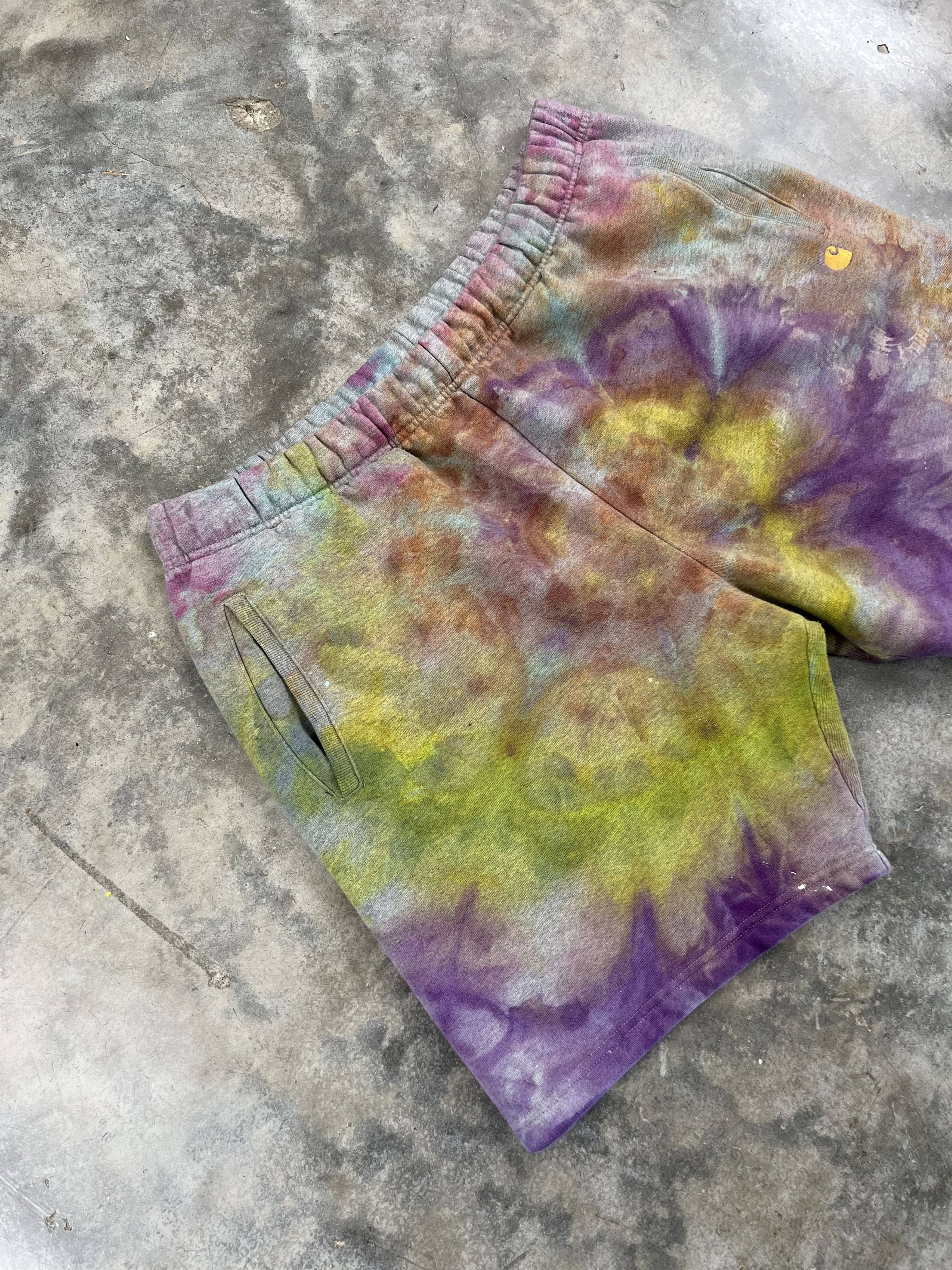 Carhartt Wip Carhartt Work In Progress Tie Dye Chase Sweat Shorts XXL Size US 38 / EU 54 - 9 Thumbnail