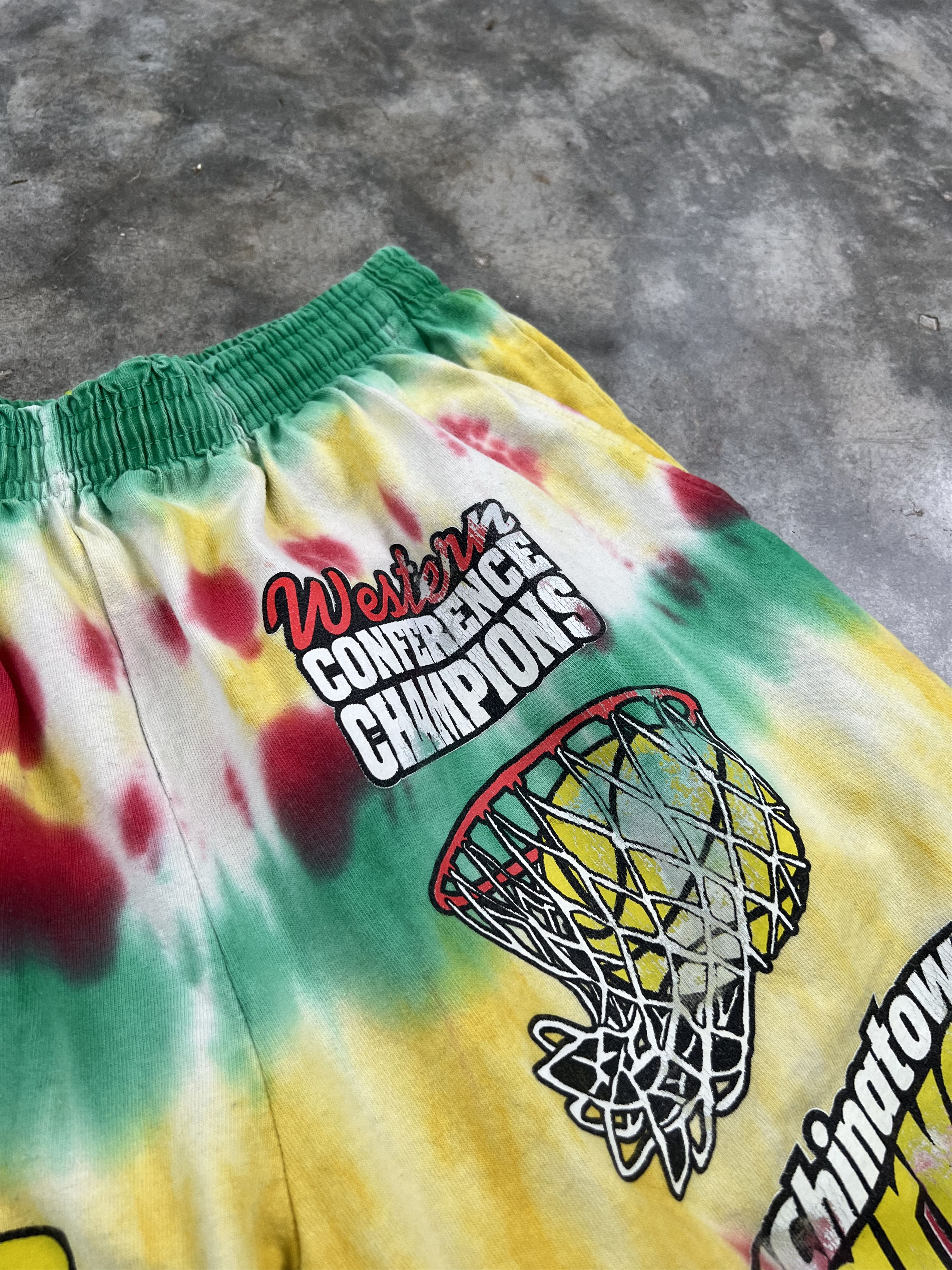 Market Chinatown Market Tie Dye Global Basketball League Shorts Size US 32 / EU 48 - 3 Thumbnail