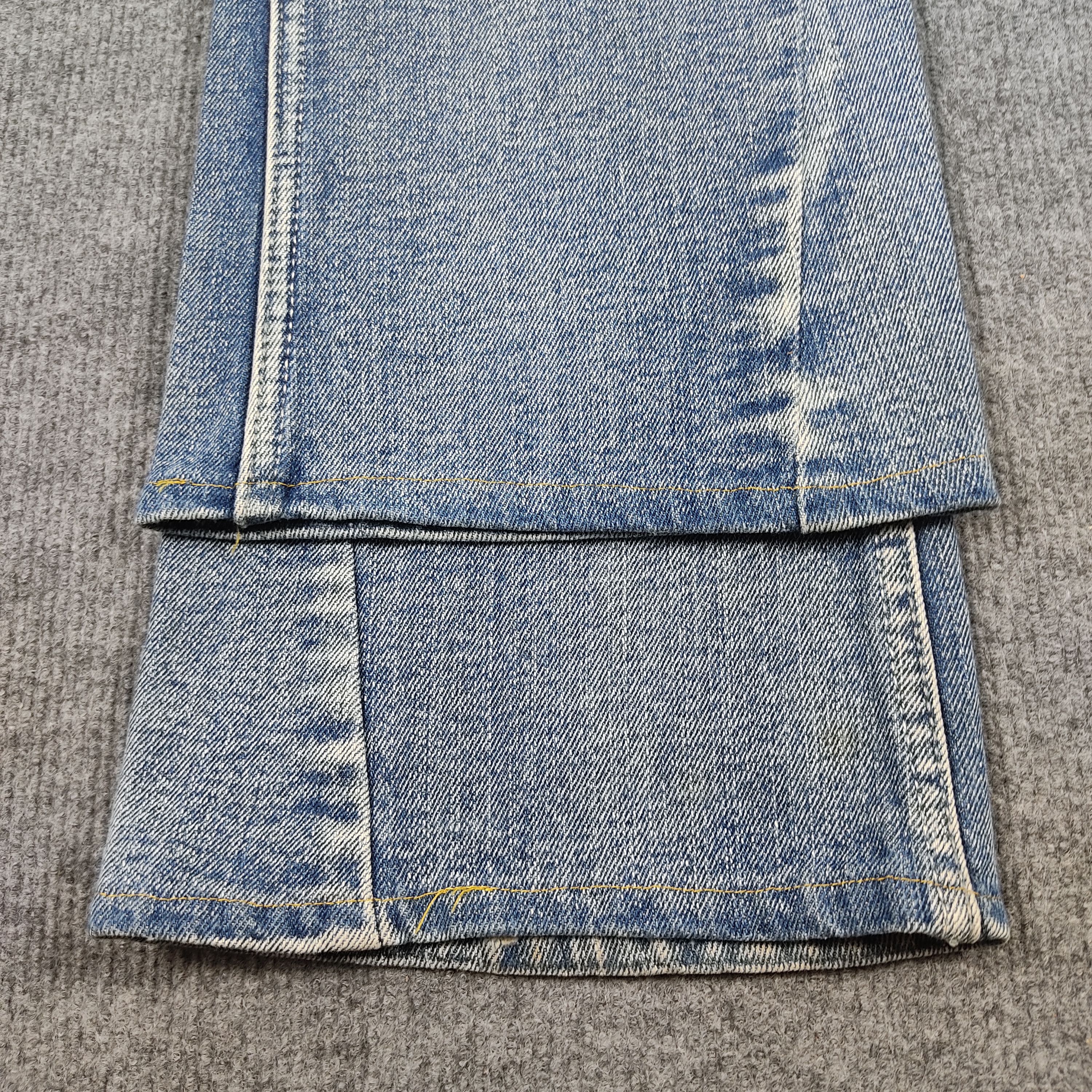 Japanese Brand Double Waist Vintage Wild Life Angel Wing Print Jeans Size US 33 - 8 Thumbnail
