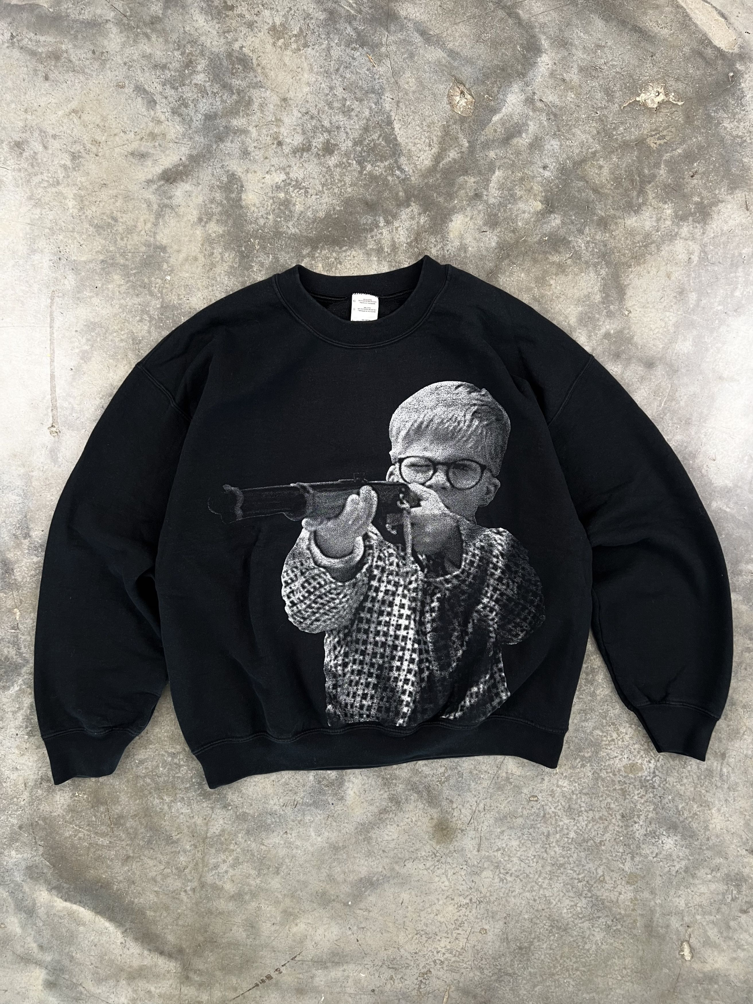 Vintage VIntage 90s A Christmas Story BB Gun Sweatshirt Black Size US L / EU 52-54 / 3 - 1 Thumbnail