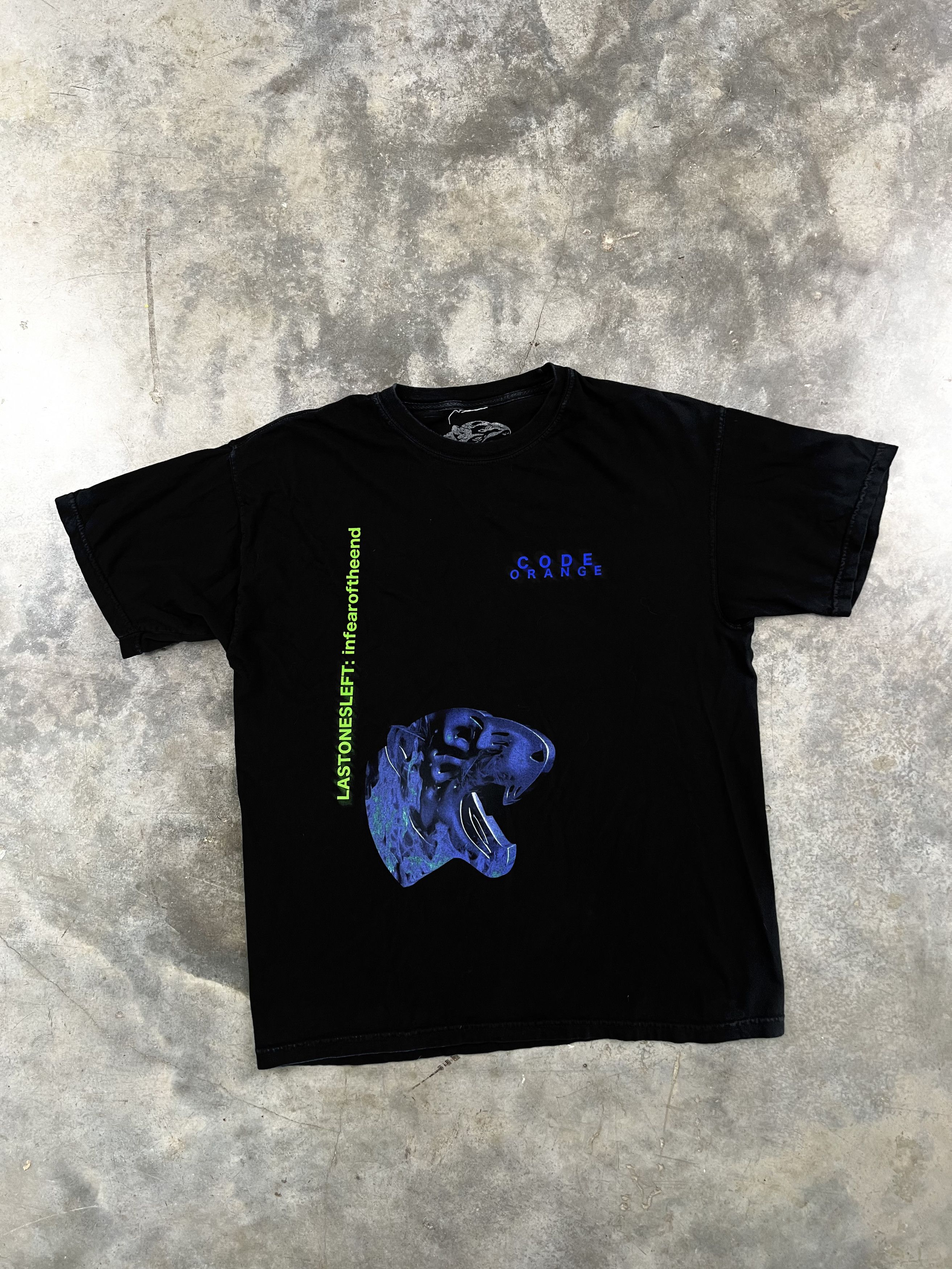 Vintage RARE Code Orange Last Ones Left Tee Black Large Size US L / EU 52-54 / 3 - 3 Thumbnail