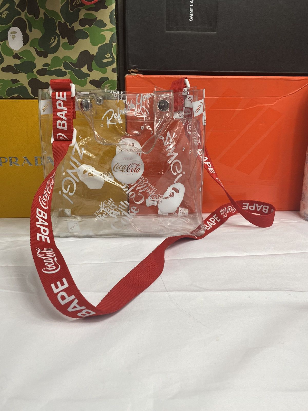 Bape × Coca Cola Bape X Coca Cola Clear Tote Bag | Grailed