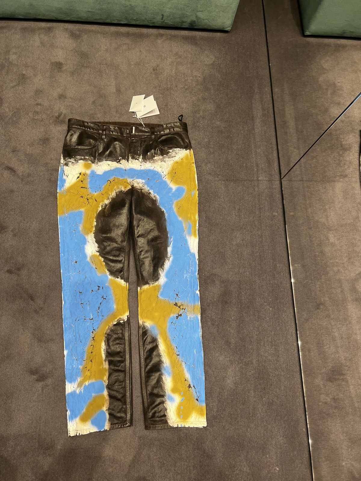 Givenchy Givenchy Jeans in painted crackled denim | Grailed