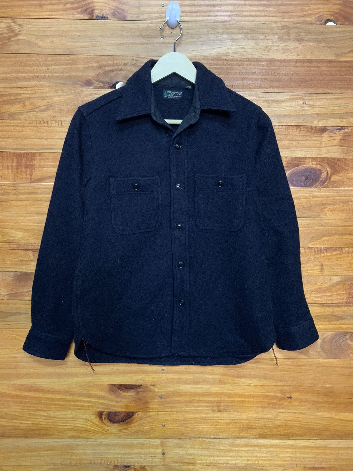 Sugar Cane Vintage Wool Workers Button Up Shirt Size US S / EU 44-46 / 1 - 1 Thumbnail