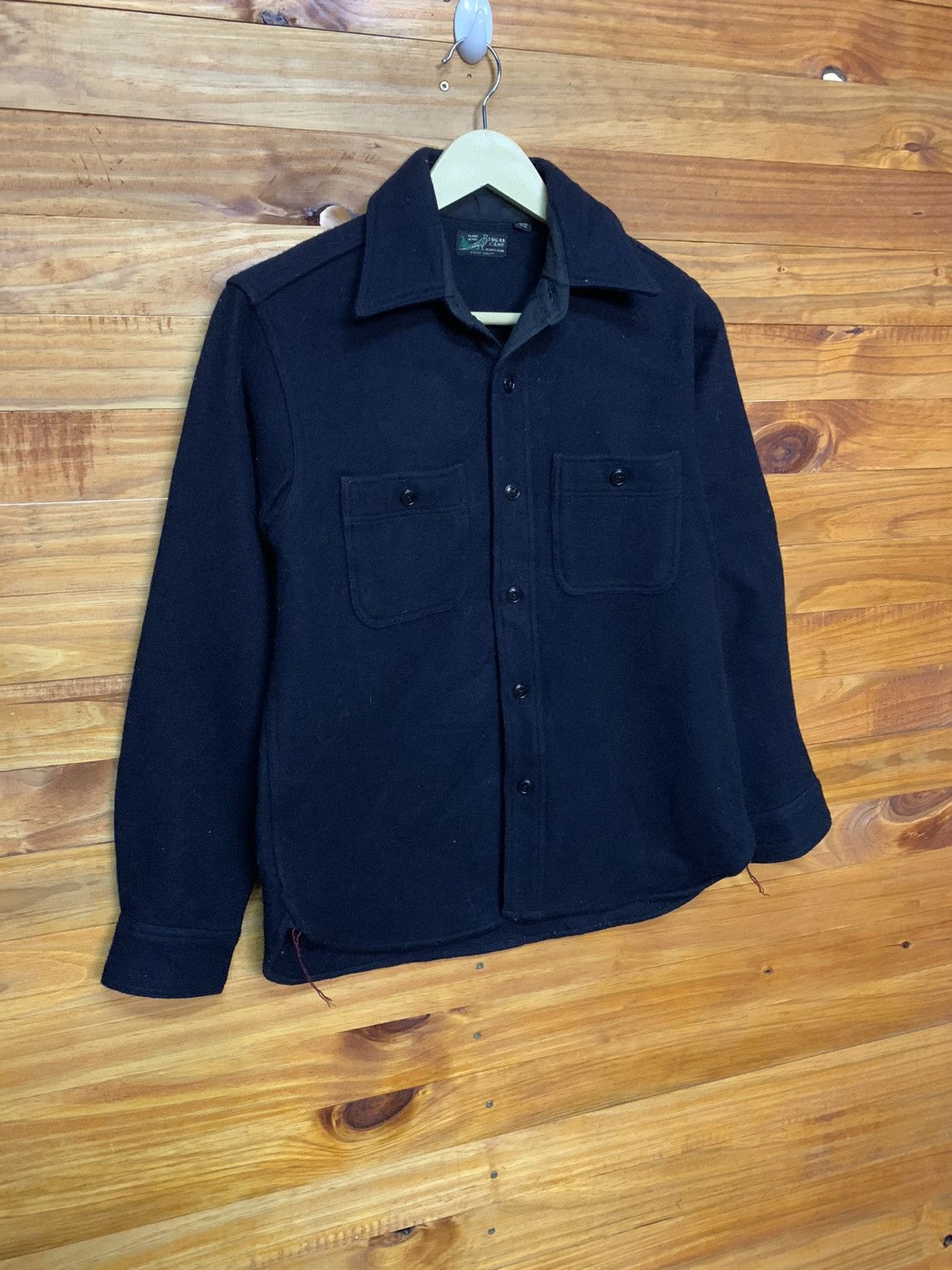 Sugar Cane Vintage Wool Workers Button Up Shirt Size US S / EU 44-46 / 1 - 2 Thumbnail