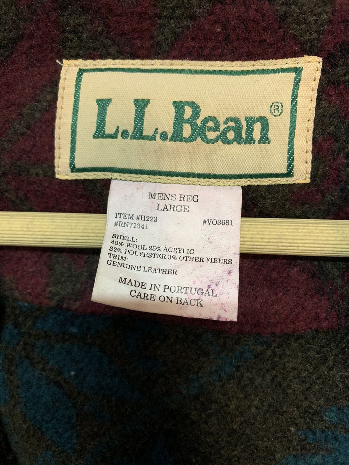 L.L. Bean Vintage LL BEAN Aztec Fleece Zipper Hoodie Size US L / EU 52-54 / 3 - 5 Thumbnail