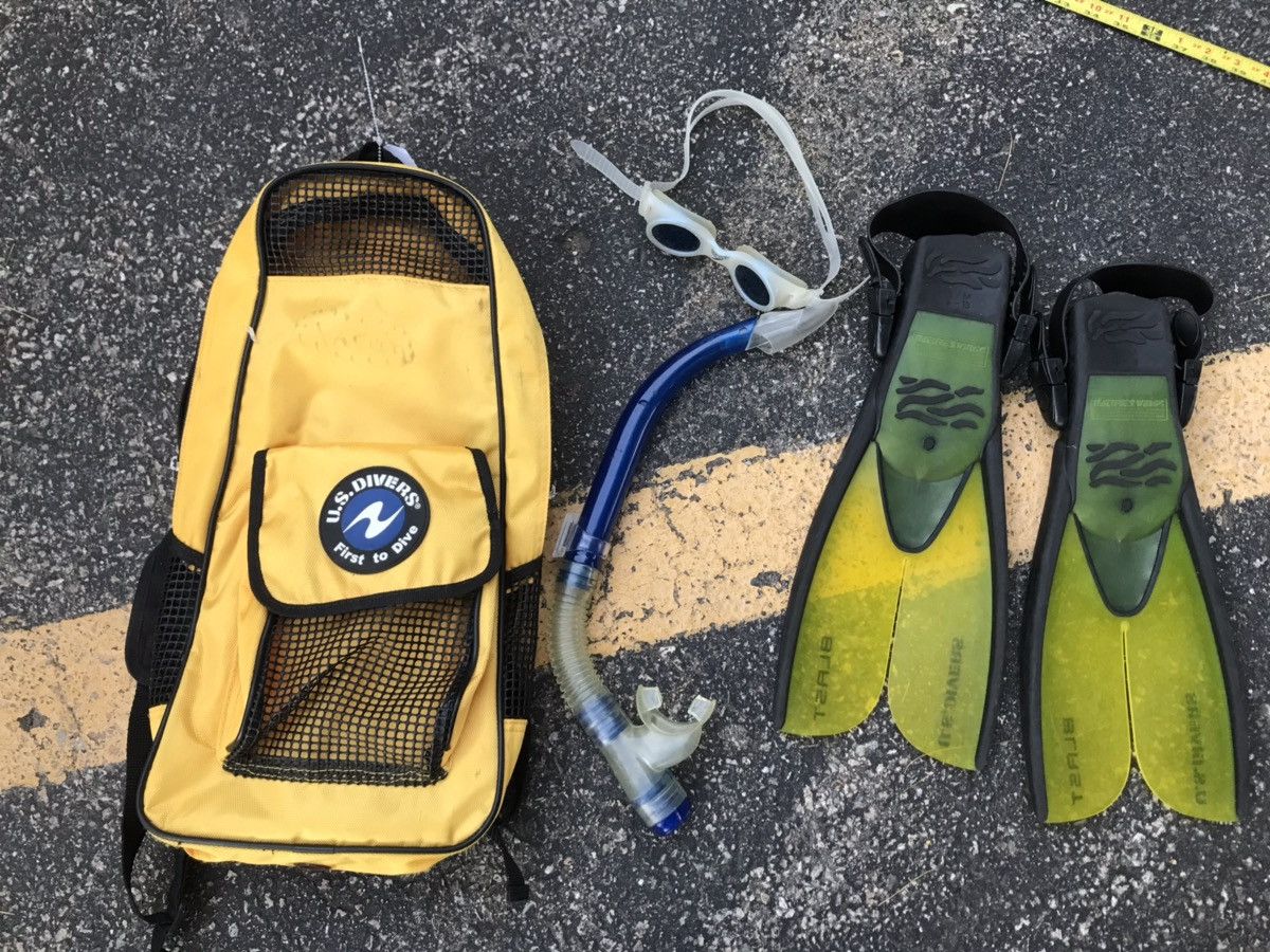 Speedo Vintage Official U.S. Divers Scuba Bag Speedo Goggles Swim Size US 8.5 / EU 41-42 - 1 Thumbnail