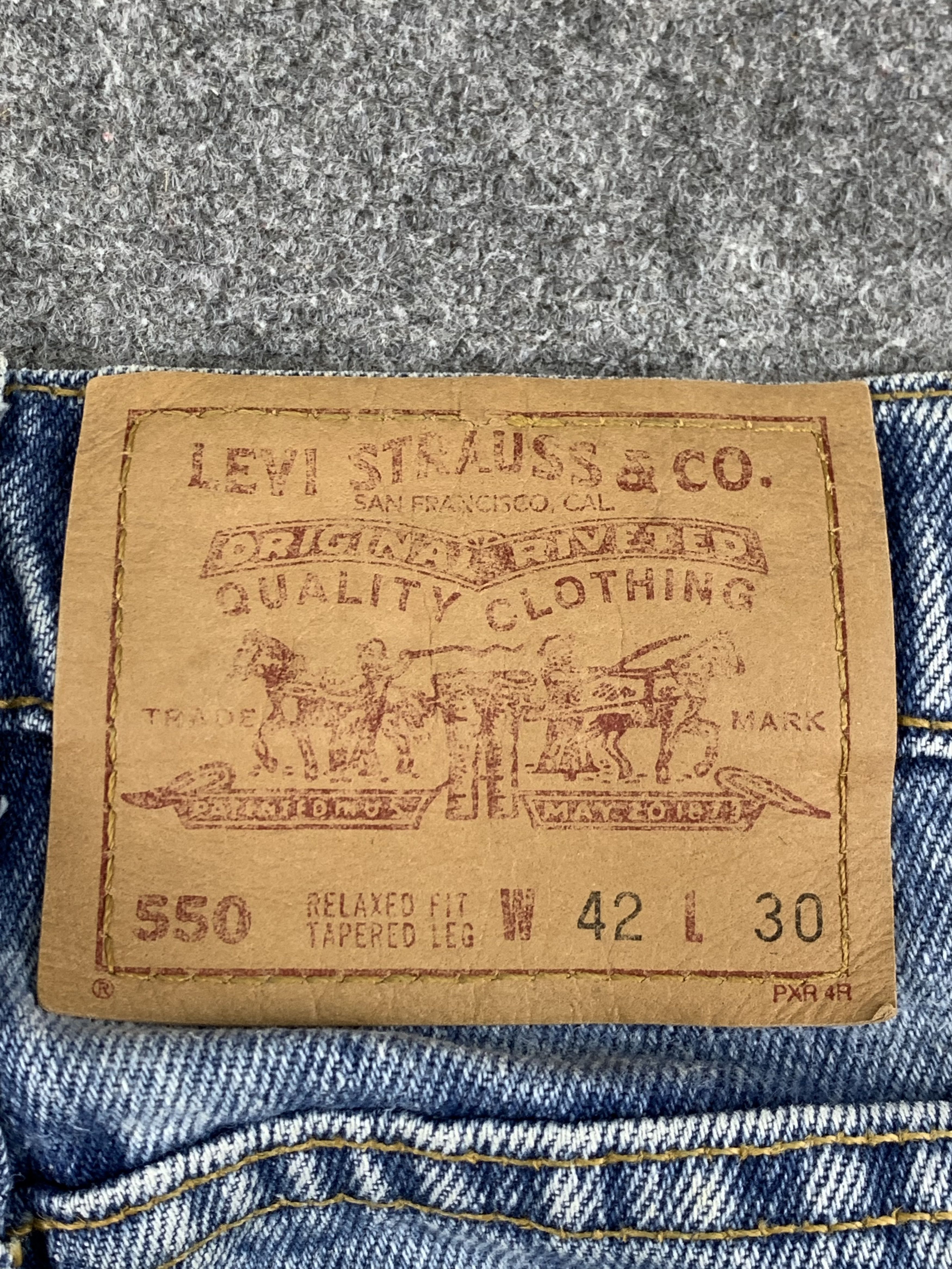 Levi's Vintage 90s Levis 550 Light Wash Jeans DP1873 Size US 40 / EU 56 - 5 Thumbnail