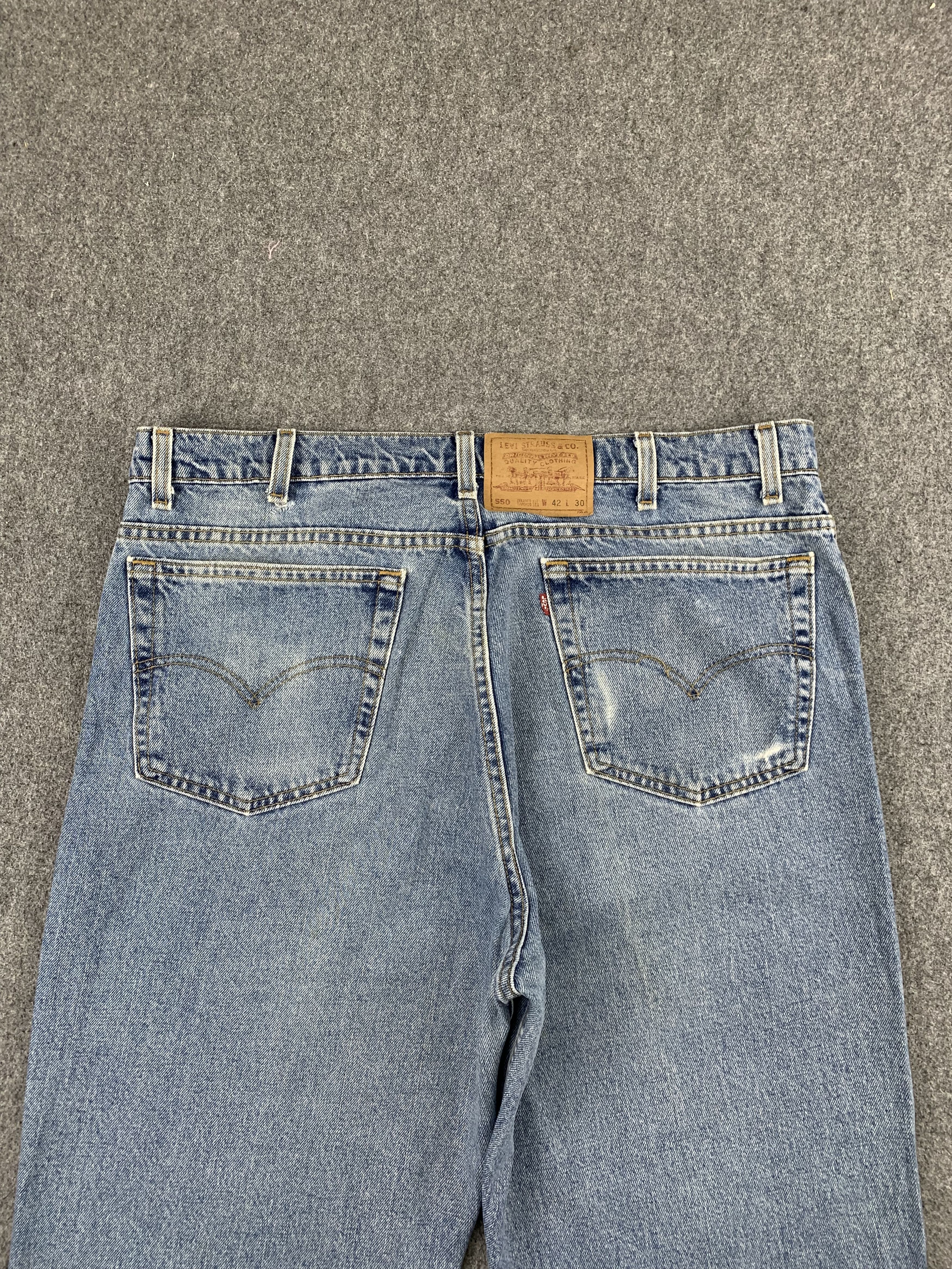 Levi's Vintage 90s Levis 550 Light Wash Jeans DP1873 Size US 40 / EU 56 - 4 Thumbnail