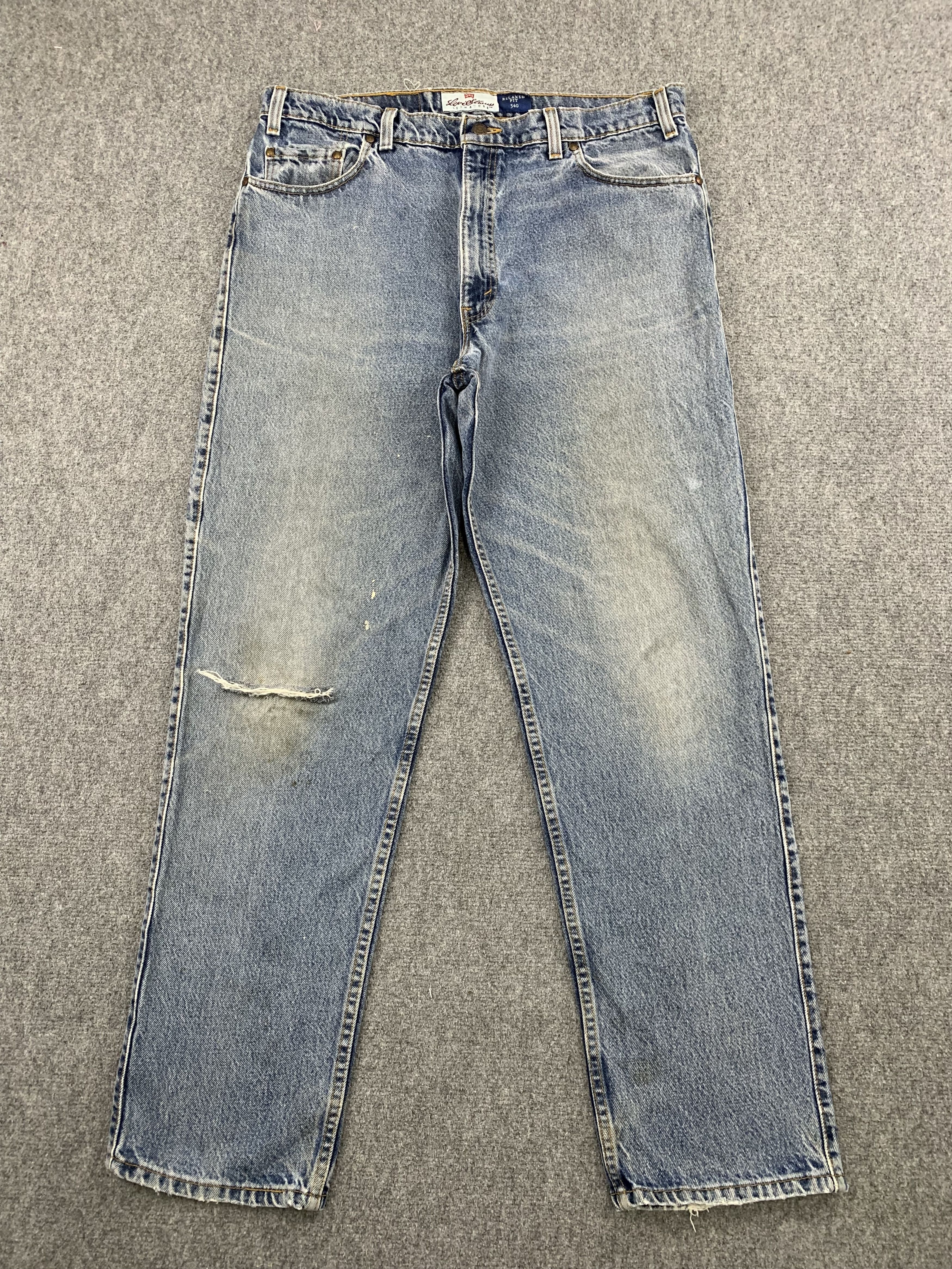 Levi's Vintage 90s Levis 540 Orange Tab Light Wash Jeans DP1877 Size US 38 / EU 54 - 1 Thumbnail