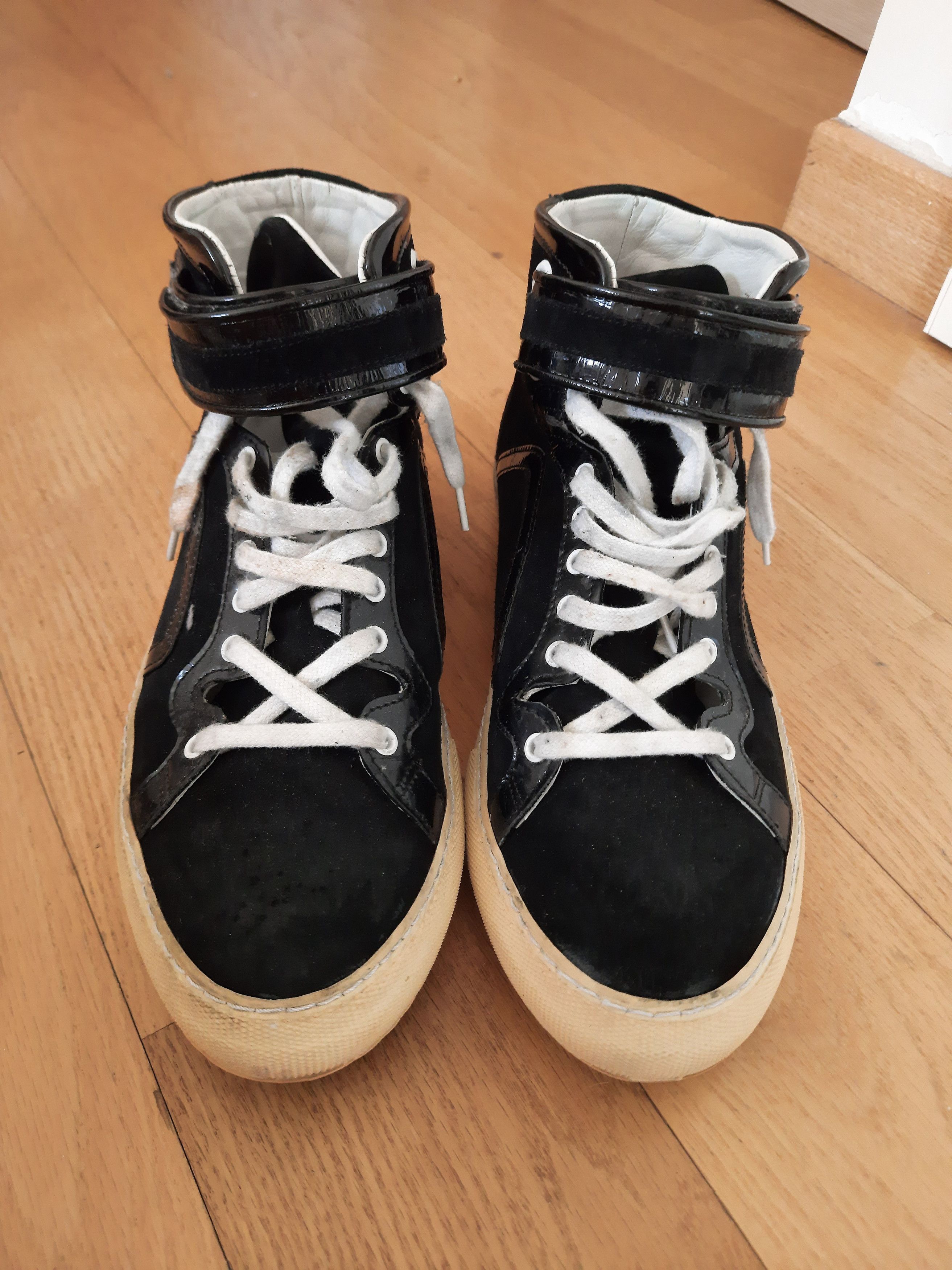 Pierre Hardy High-Top Black Sneakers
