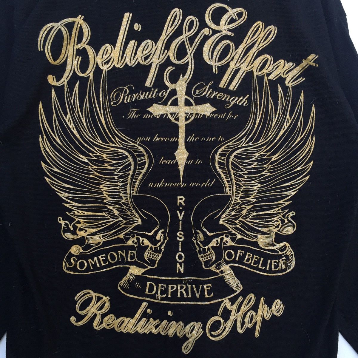 Vintage Vintage 90s R-Vision Belief & Effort Big Logo Hoodie Jacket Size US L / EU 52-54 / 3 - 3 Thumbnail