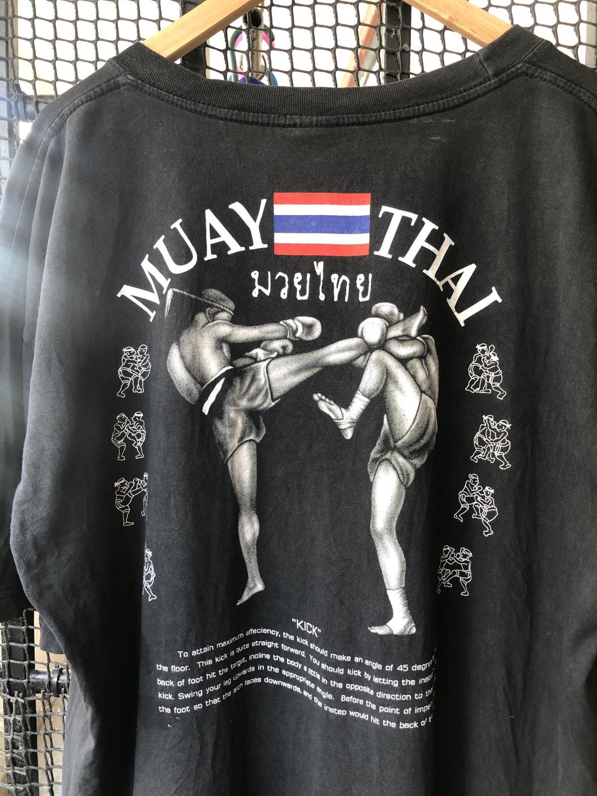 Vintage VINTAGE MUAY THAI KICK BOXER T SHIRT THAILAND Size US XL / EU 56 / 4 - 4 Thumbnail