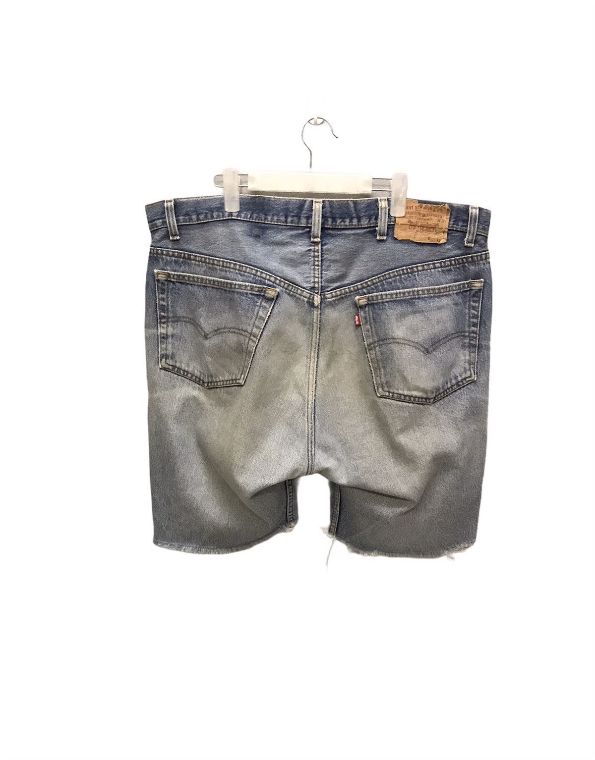 Levi's Vintage 80s Levis 501 homeless distressted cut denim Size US 39 - 4 Thumbnail