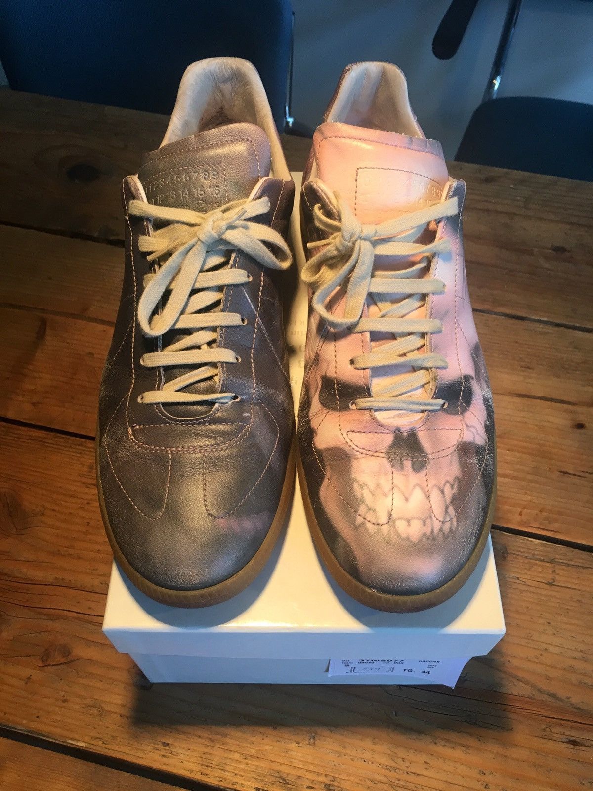 Maison Margiela Margiela Skull Print Sneaker Size 44