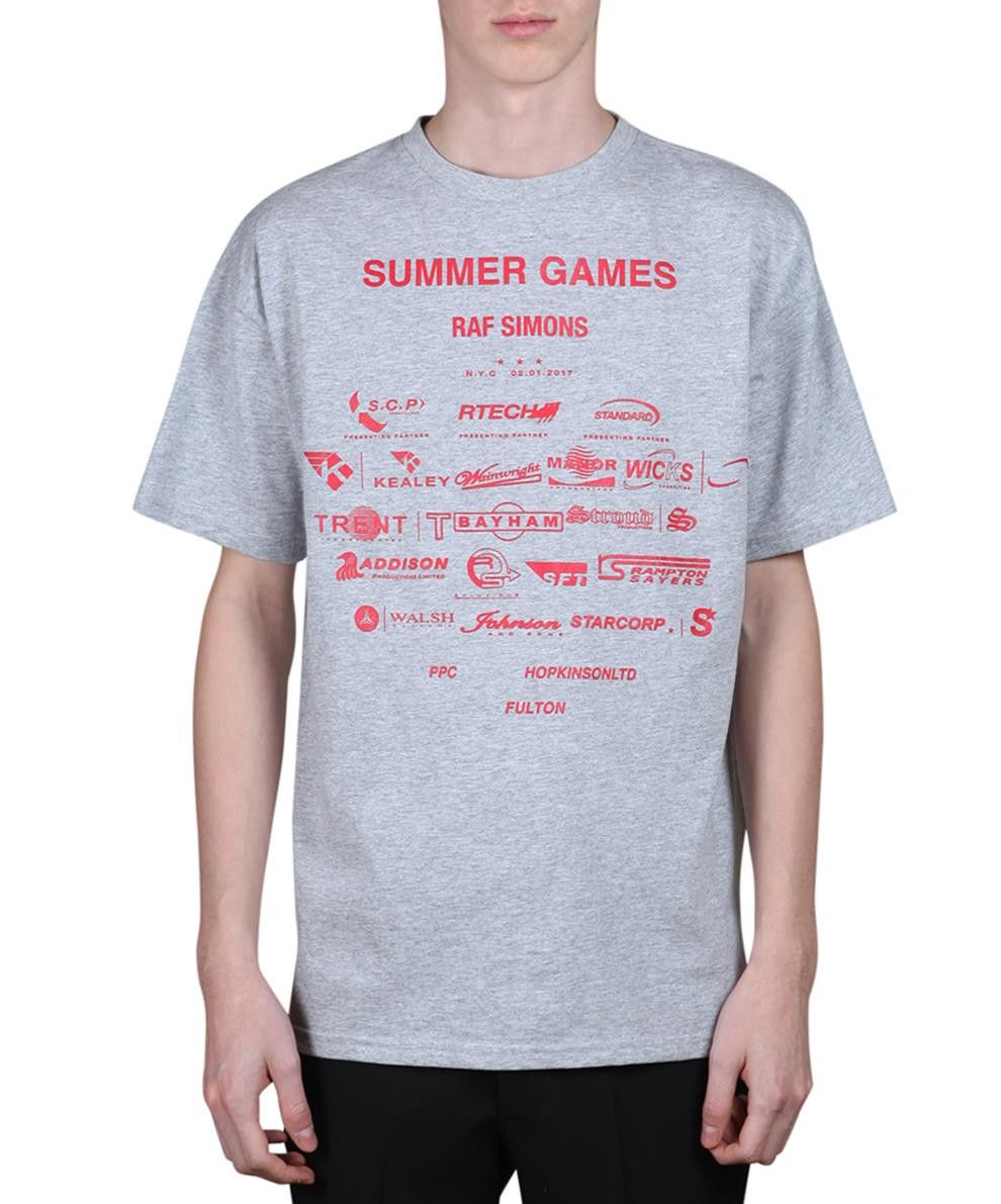 Raf Simons Summer Games cotton t-shirt (easy fit) | Grailed