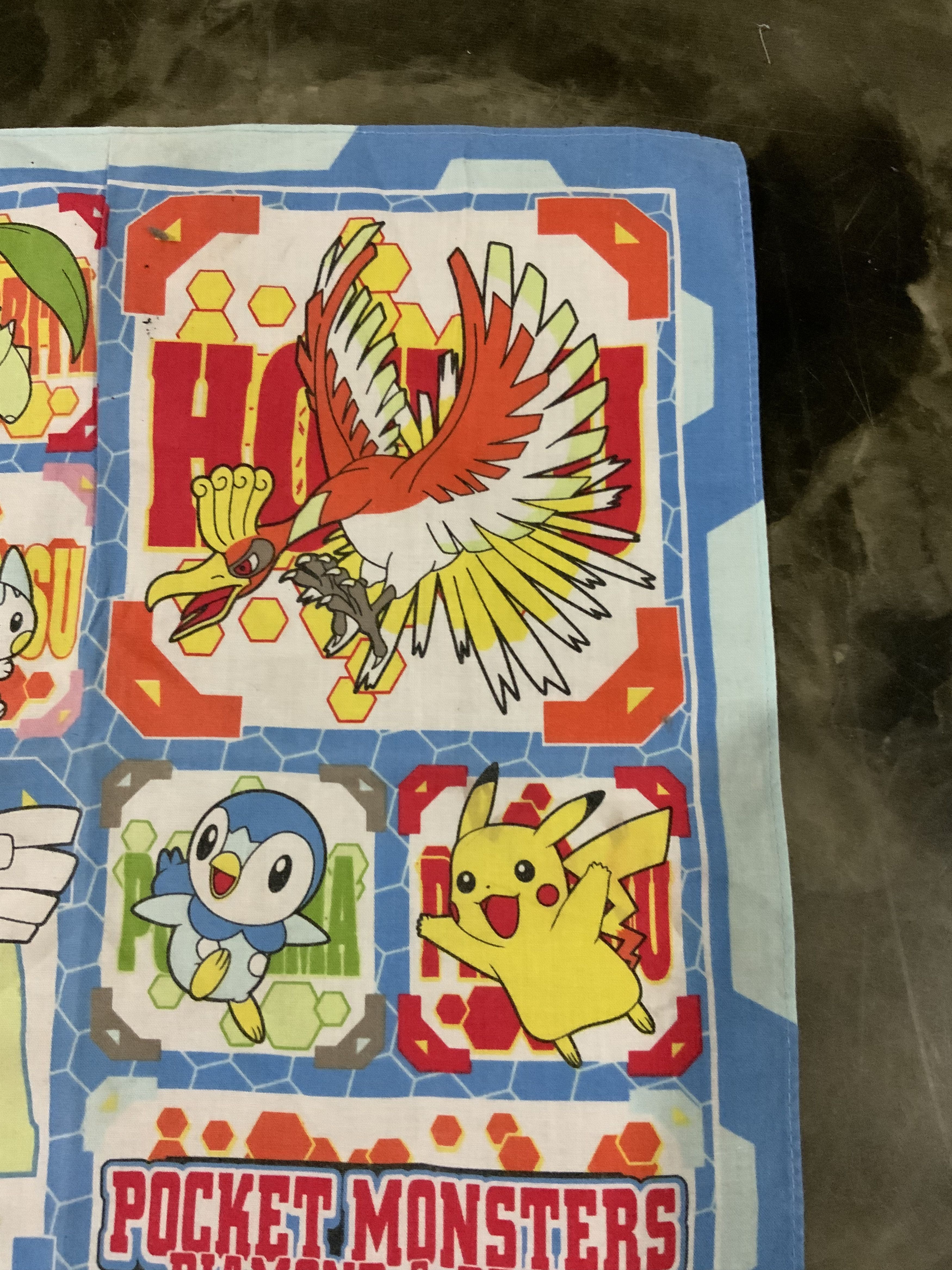 Pokemon Pocket Monsters Diamond & Pearl Pokemon Handkerchief 🔥 Size ONE SIZE - 4 Thumbnail