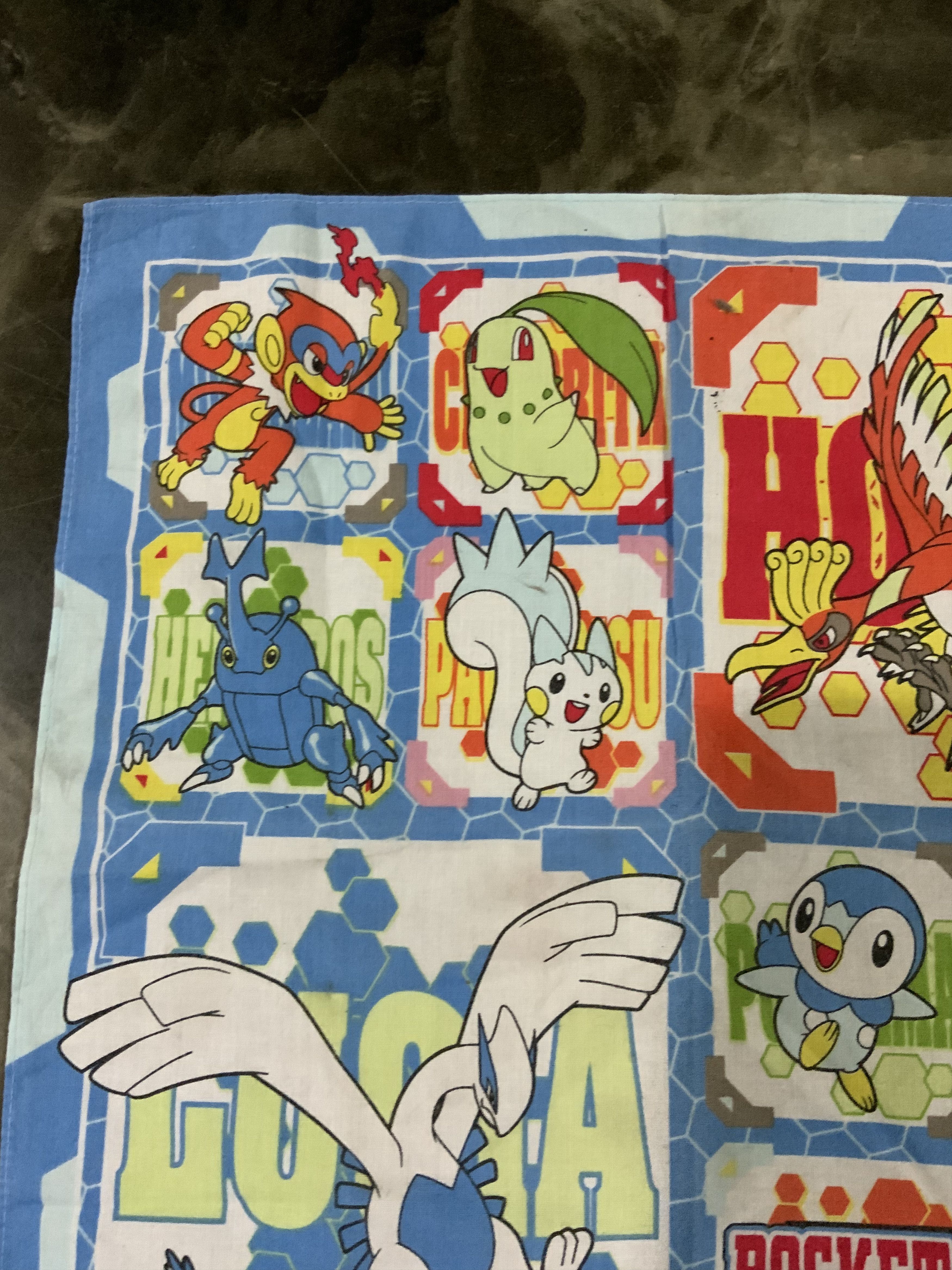 Pokemon Pocket Monsters Diamond & Pearl Pokemon Handkerchief 🔥 Size ONE SIZE - 5 Thumbnail