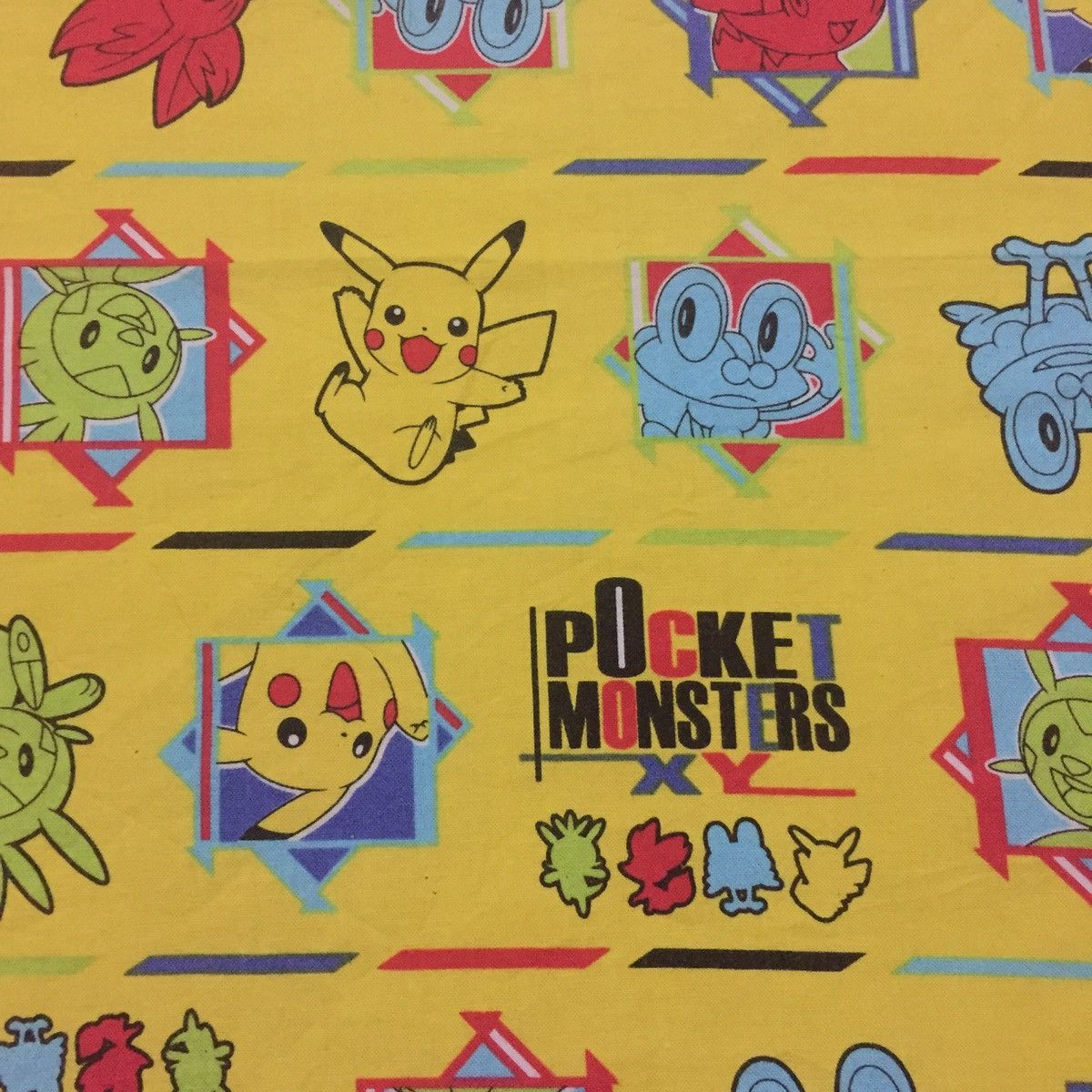 Cartoon Network Pocket Monster Pokémon Monogram pocket square handkerchief Size ONE SIZE - 5 Thumbnail