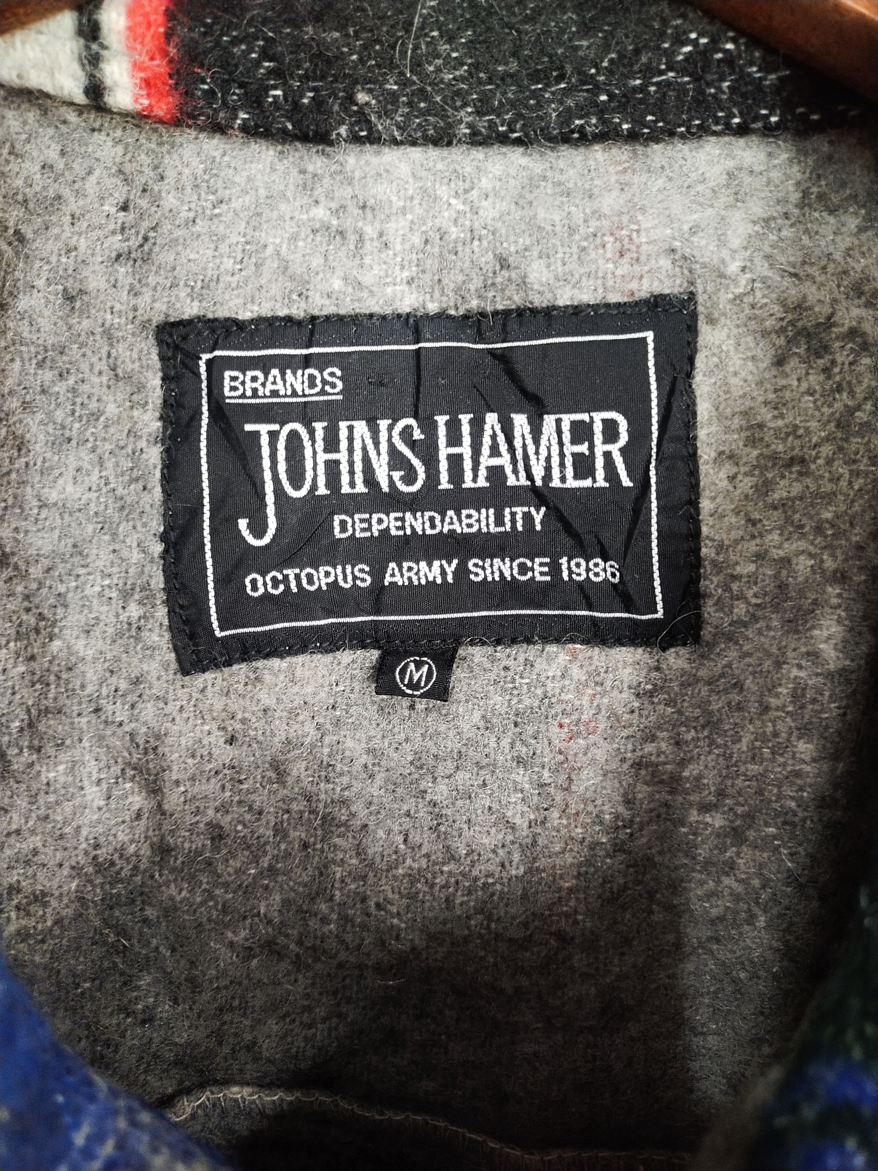 Japanese Brand Johns Hamer blue/black stripe mohair jacket #H468 Size US M / EU 48-50 / 2 - 8 Thumbnail