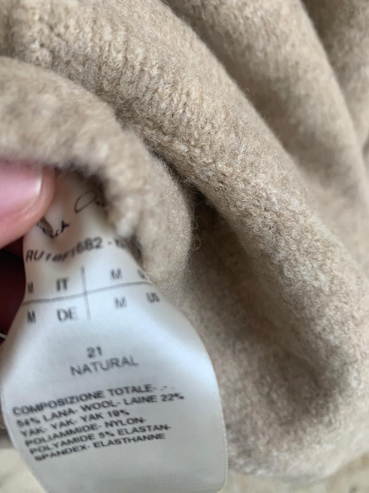 Rick Owens Mastodon Sweater in Natural Size US M / EU 48-50 / 2 - 9 Thumbnail